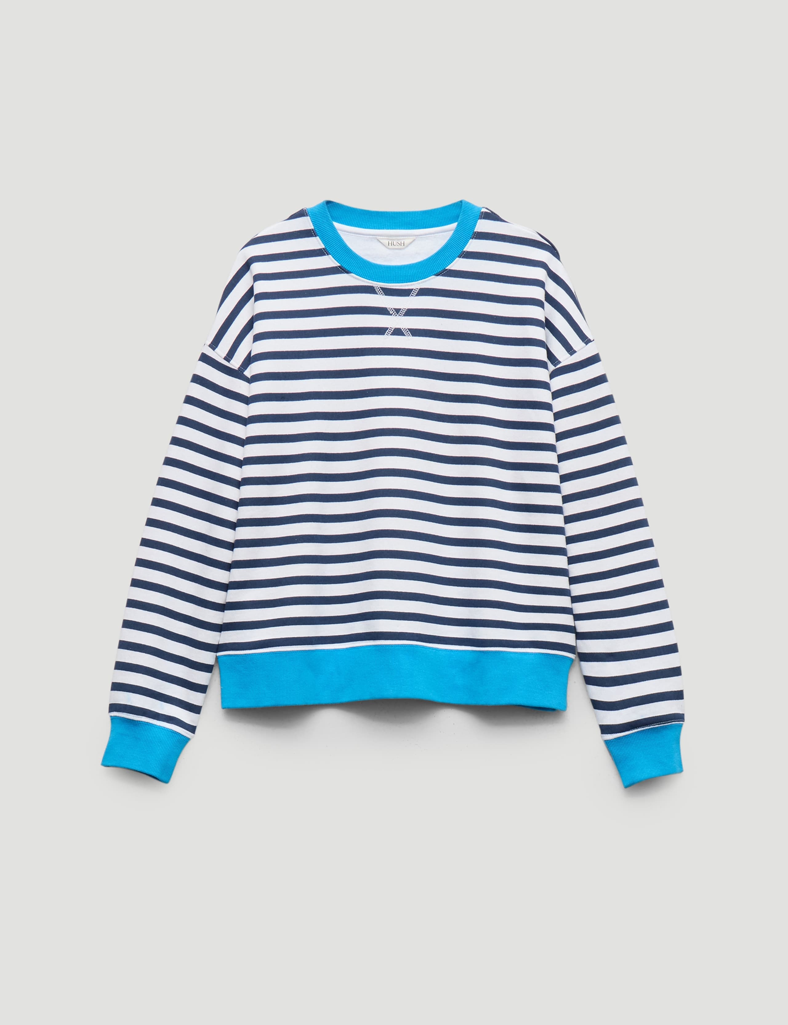 Pure Cotton Striped Sweatshirt 2 of 5