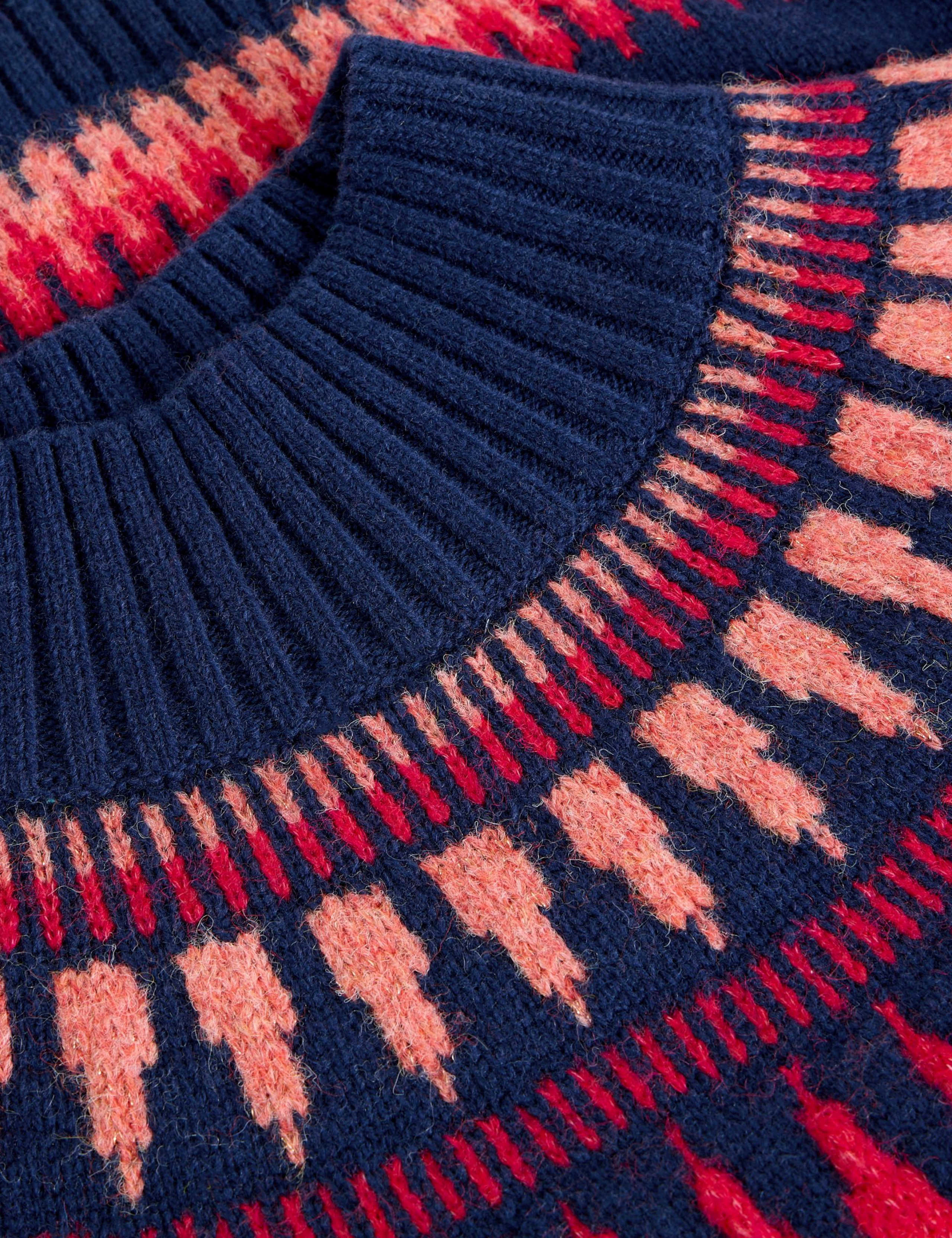 Wool Rich Fair Isle Funnel Neck Jumper 4 of 6