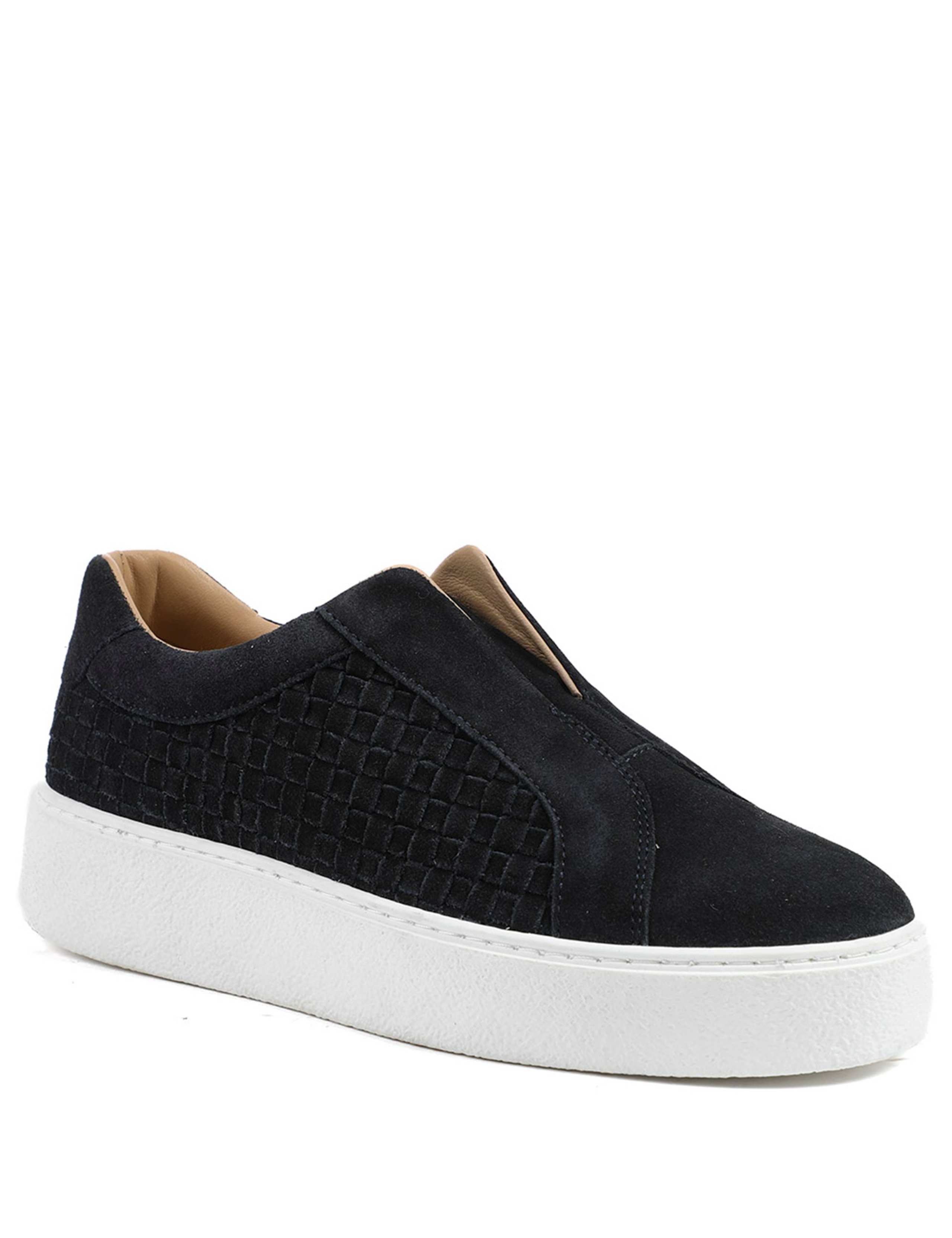 Suede Slip On Flatform Trainers 2 of 5