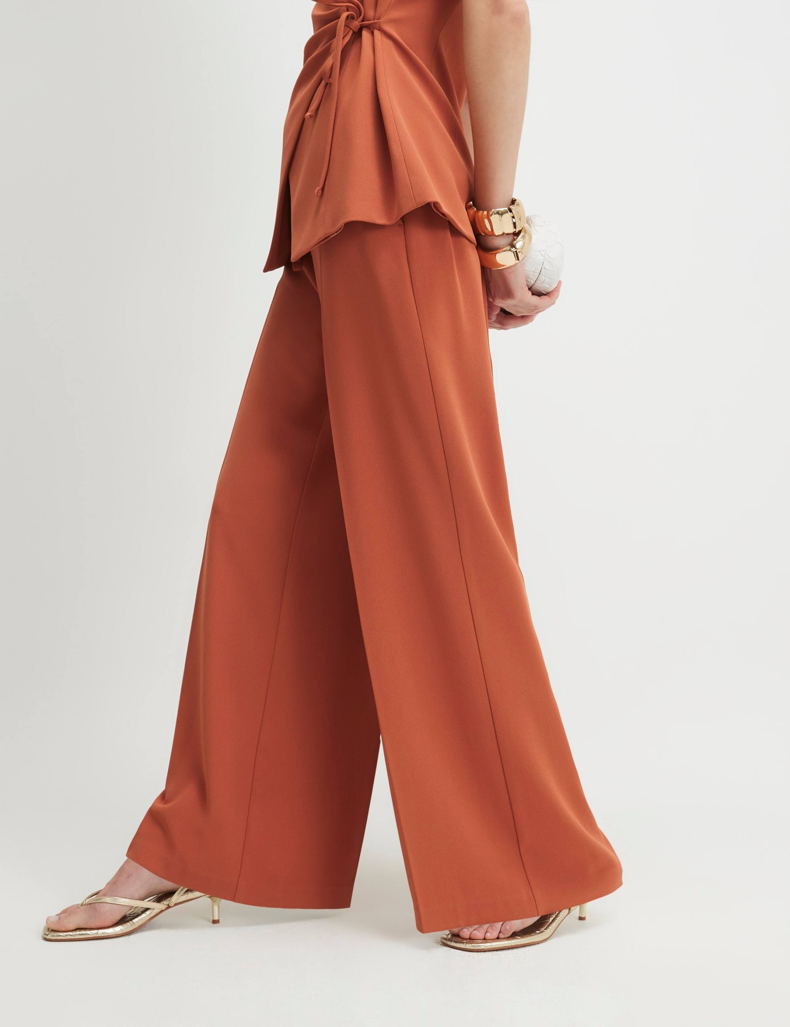 Tailored Drawstring Wide Leg Trousers 4 of 4