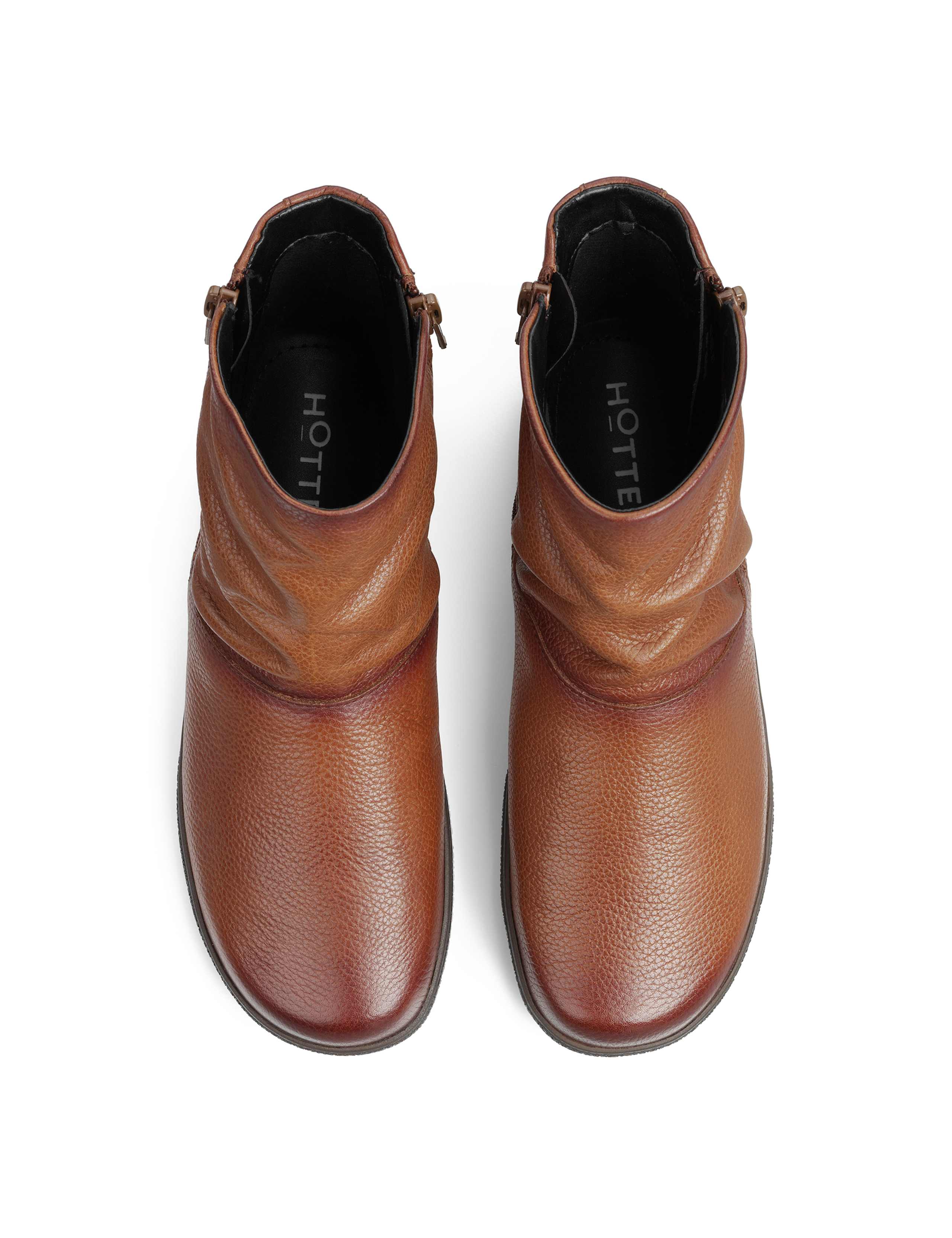 Whisper Wide Fit Leather Low Heel Ankle Boots 3 of 4