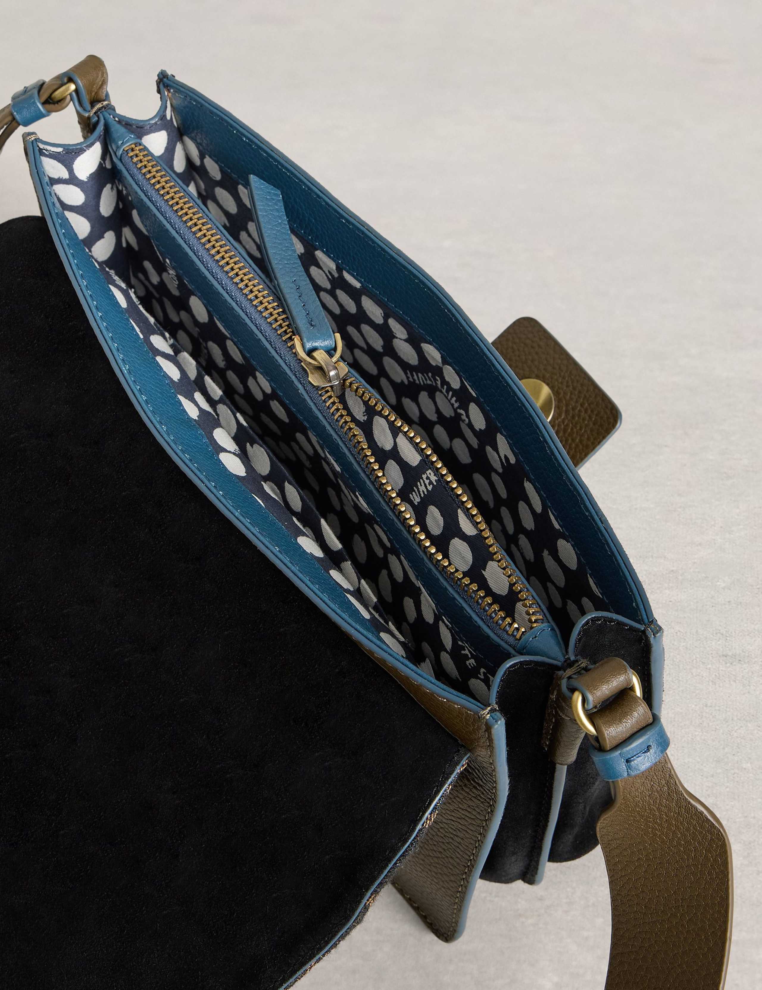 Leather Cross Body Satchel 3 of 4