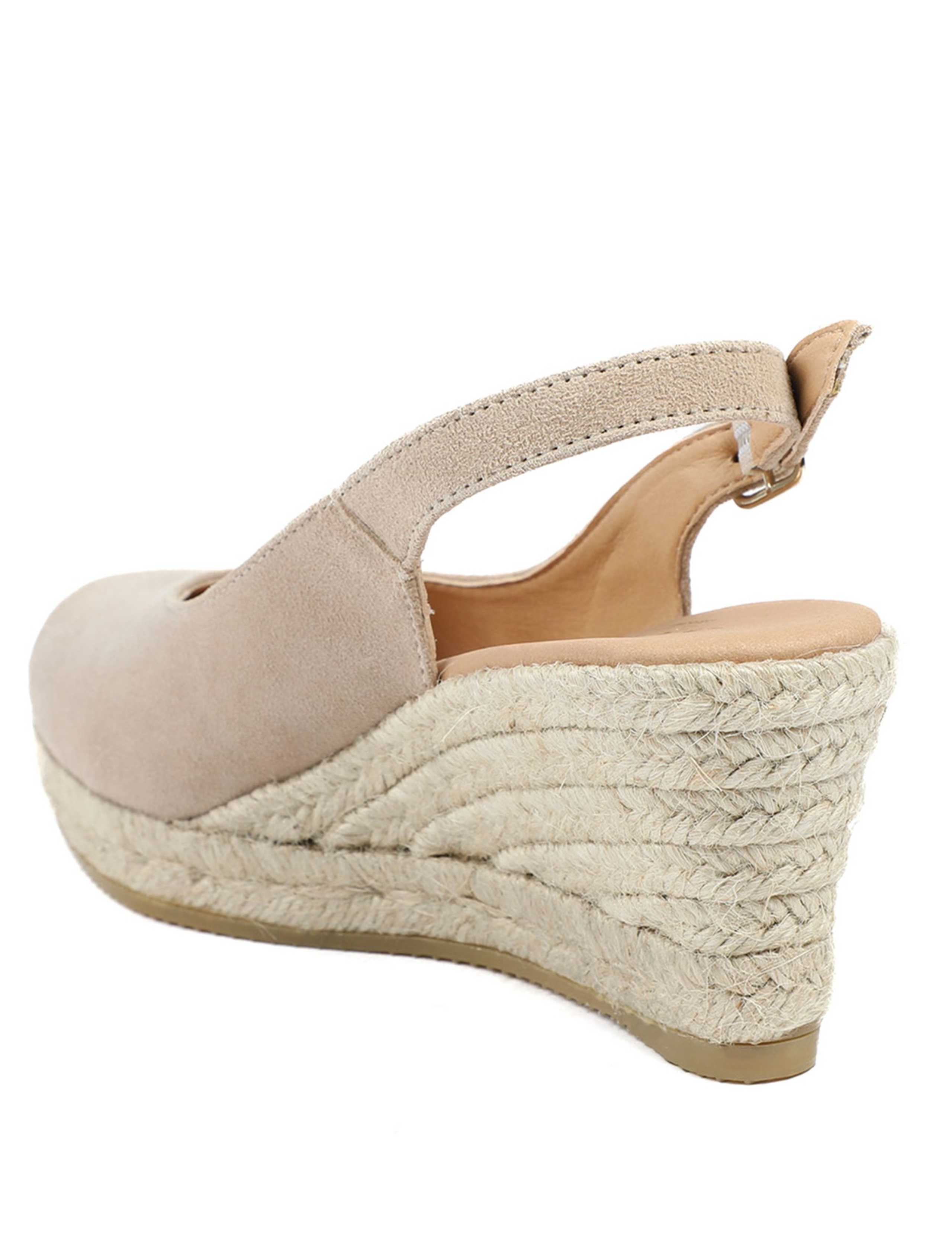 Wide Fit Suede Wedge Closed Toe Espadrilles 4 of 6