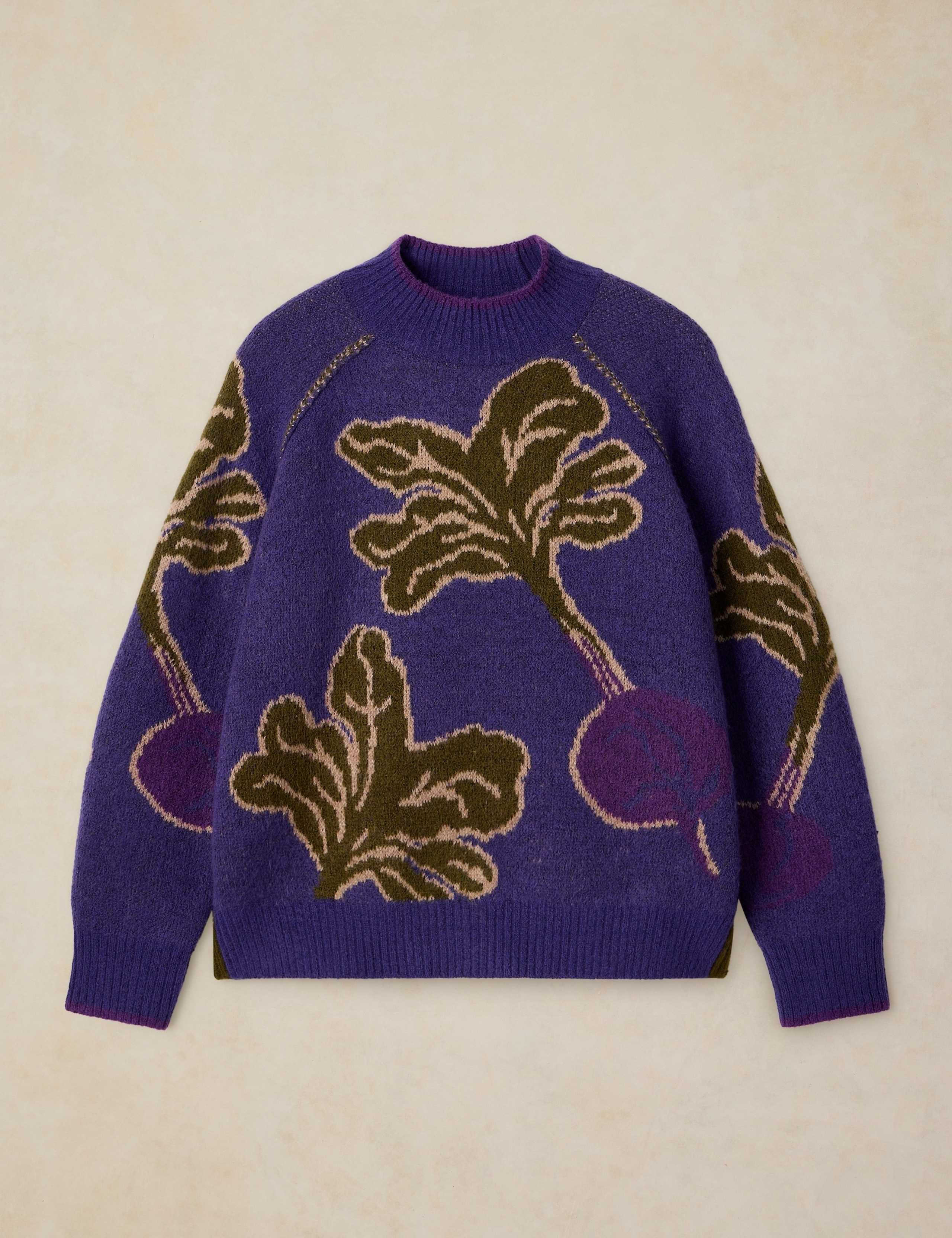 Vegetable Print Roll Neck Jumper 2 of 6