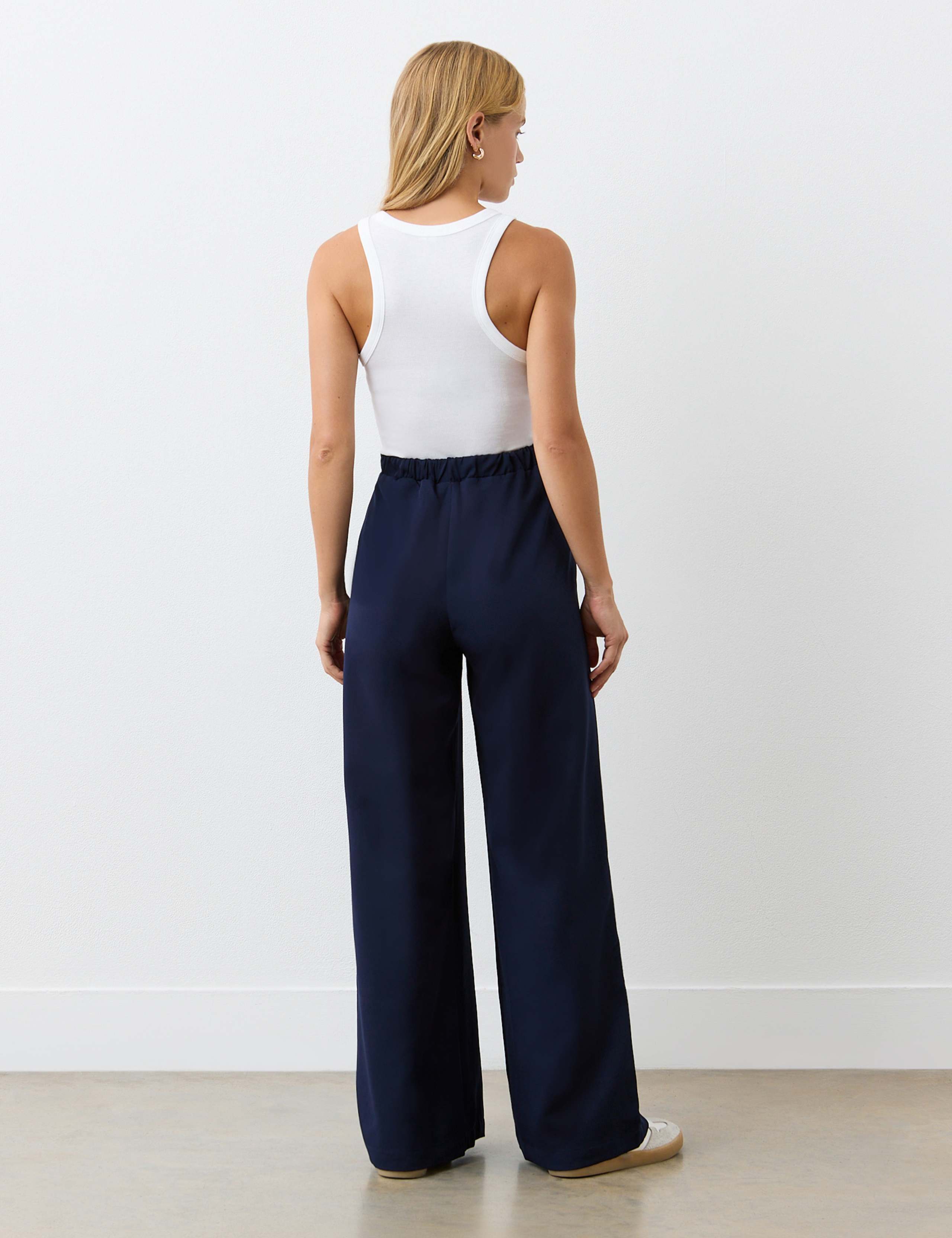 Elasticated Waist Wide Leg Trousers 2 of 4