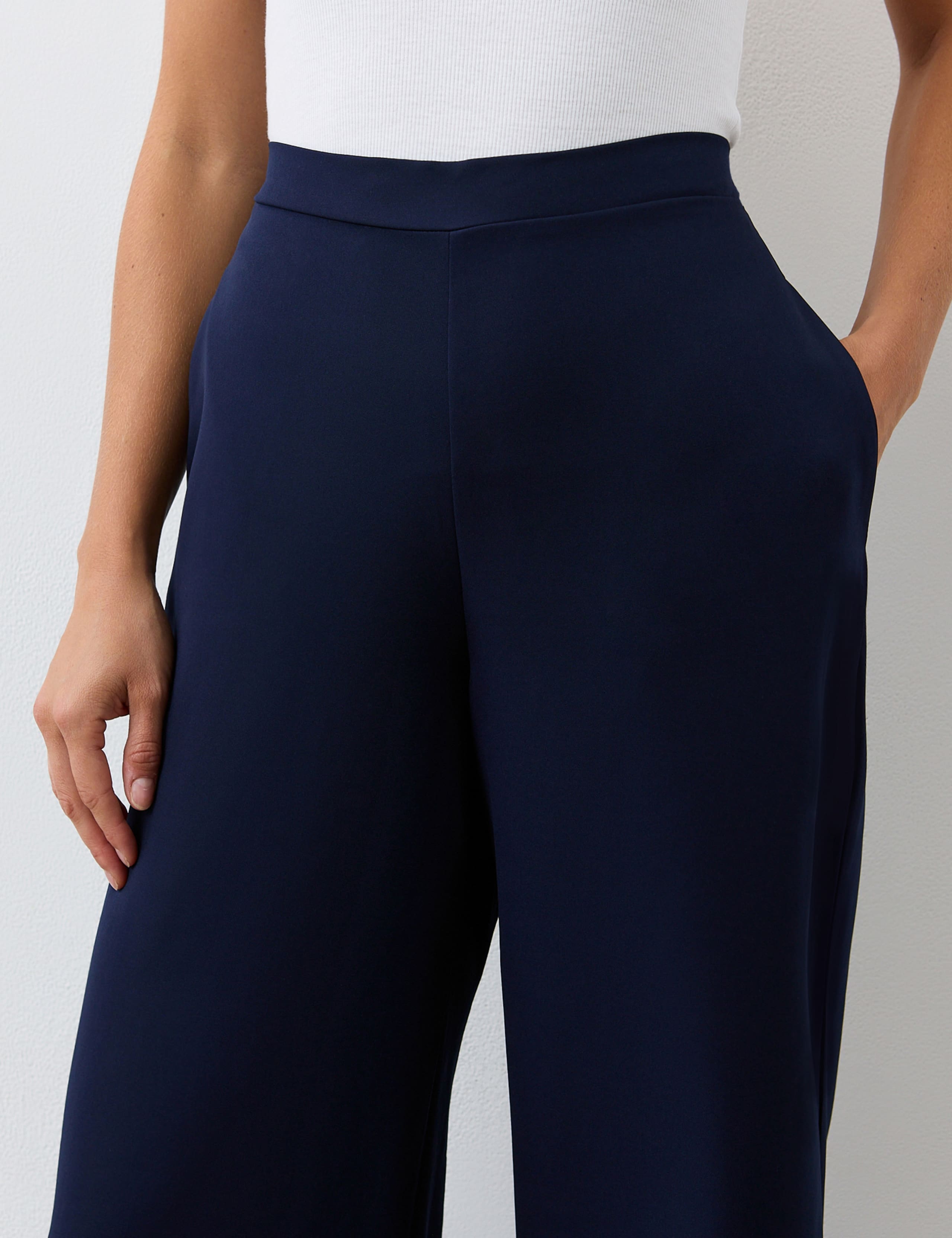 Elasticated Waist Wide Leg Trousers 3 of 4
