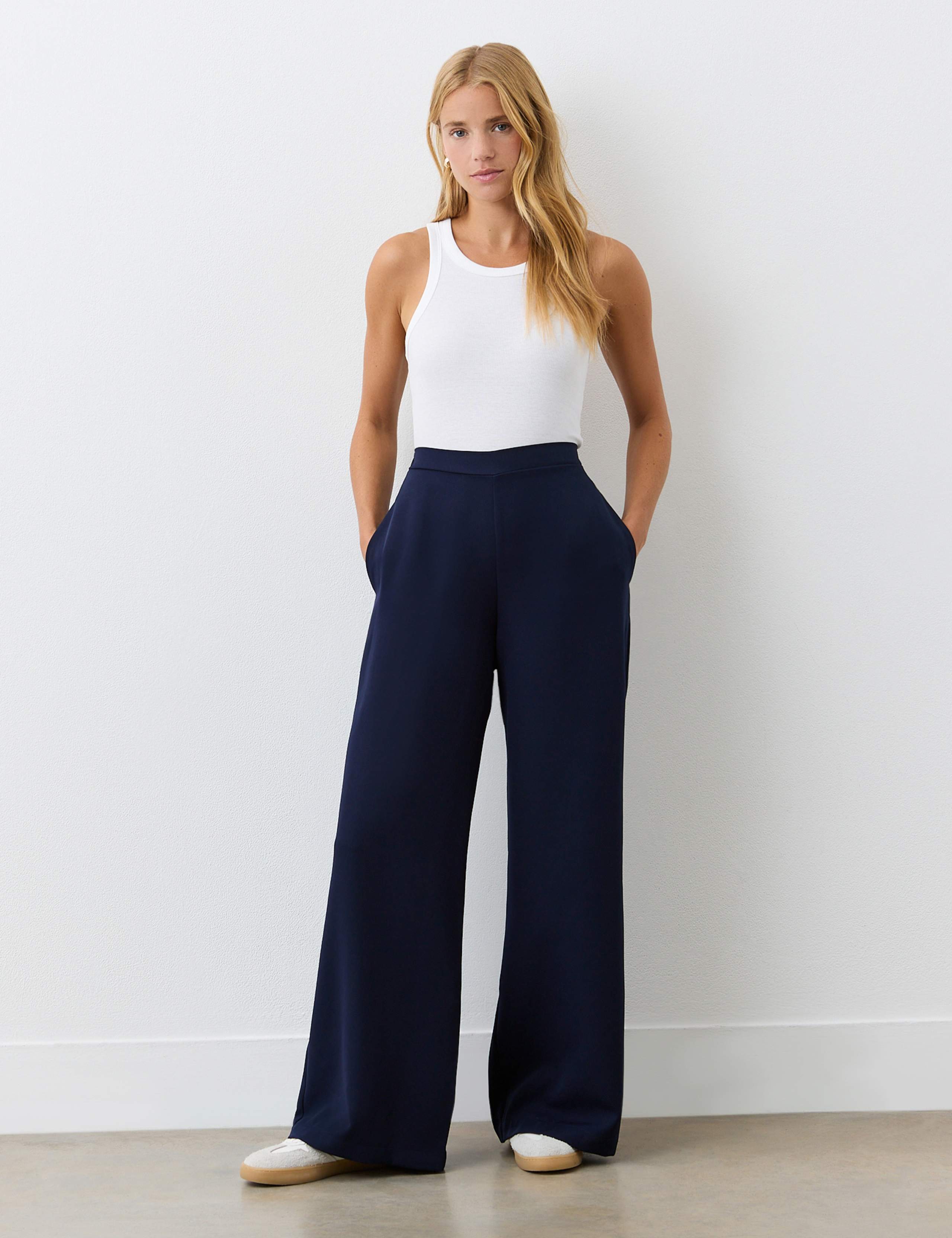 Elasticated Waist Wide Leg Trousers 4 of 4