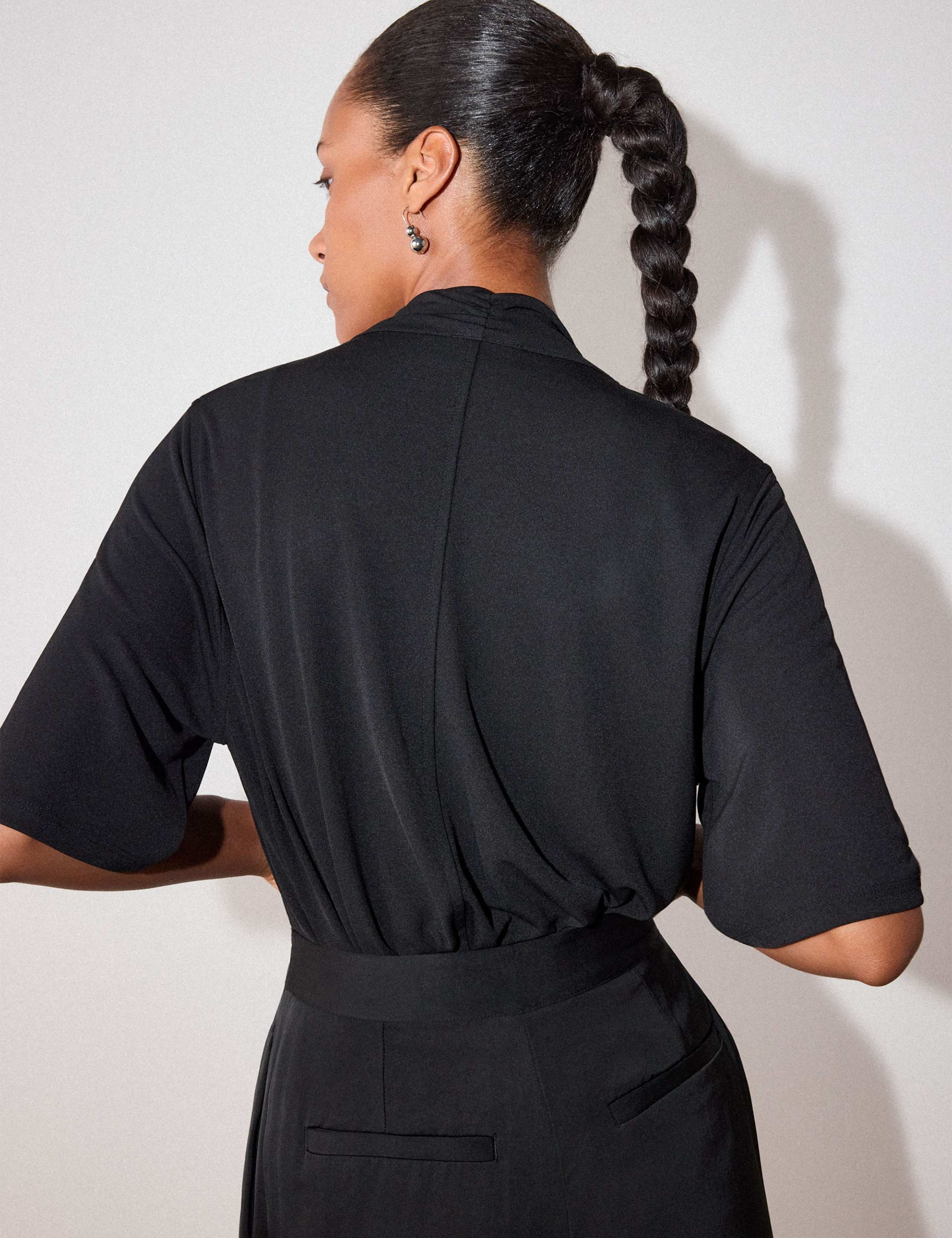 Short Sleeve Tie Jersey Top 6 of 6