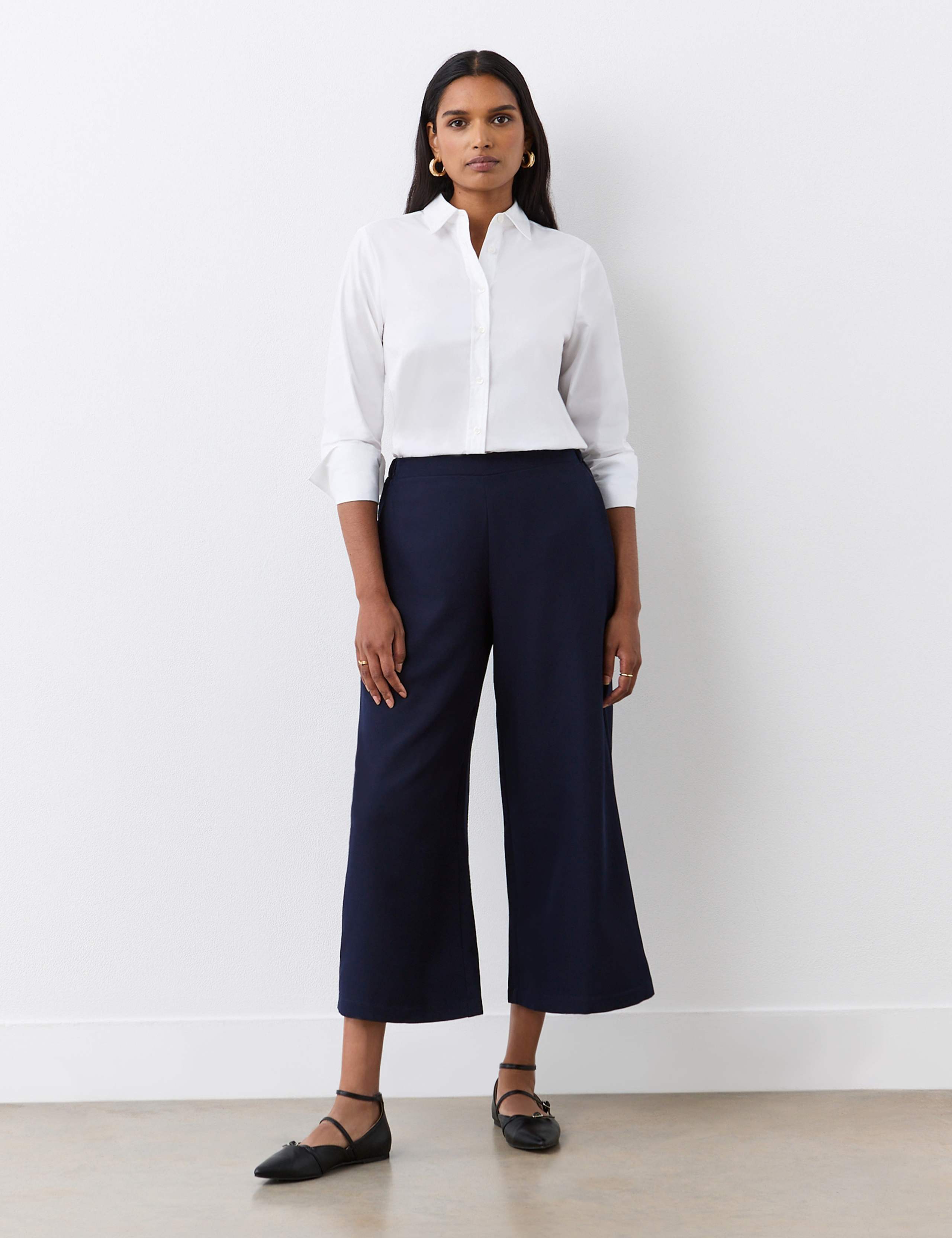 Wide Leg Cropped Trousers 3 of 4