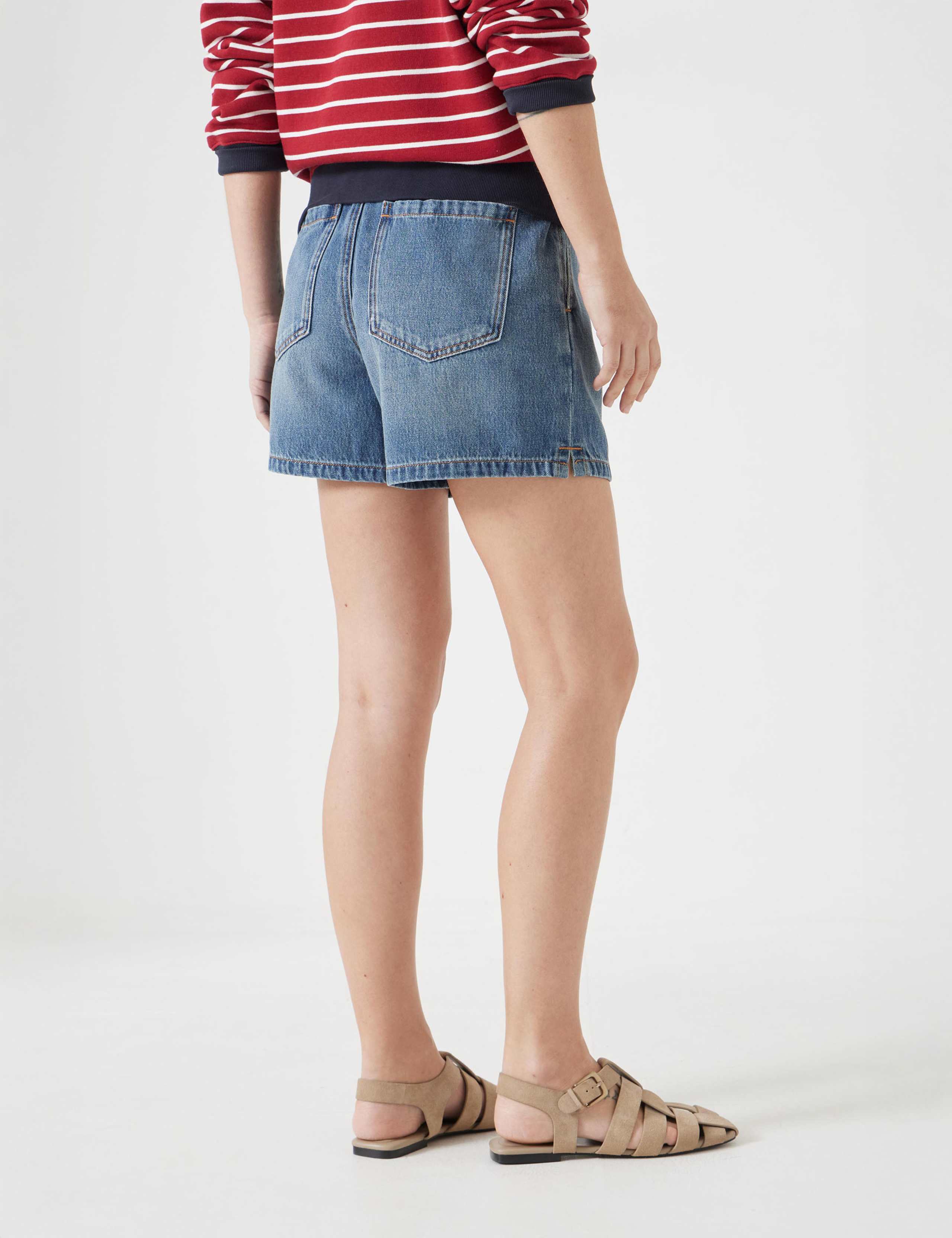 Cotton Rich Denim Shorts 3 of 5