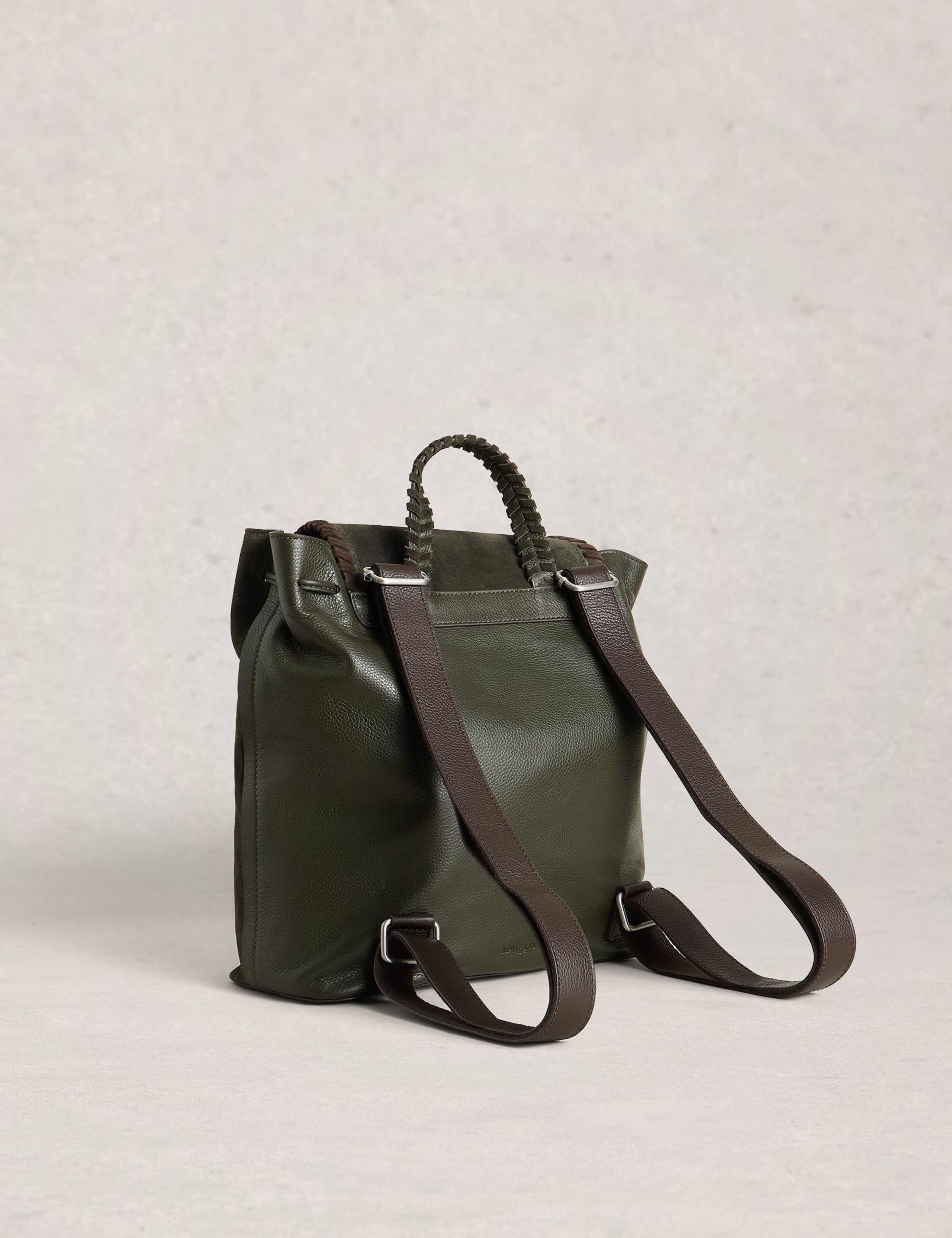 Leather Drawstring Backpack 4 of 5