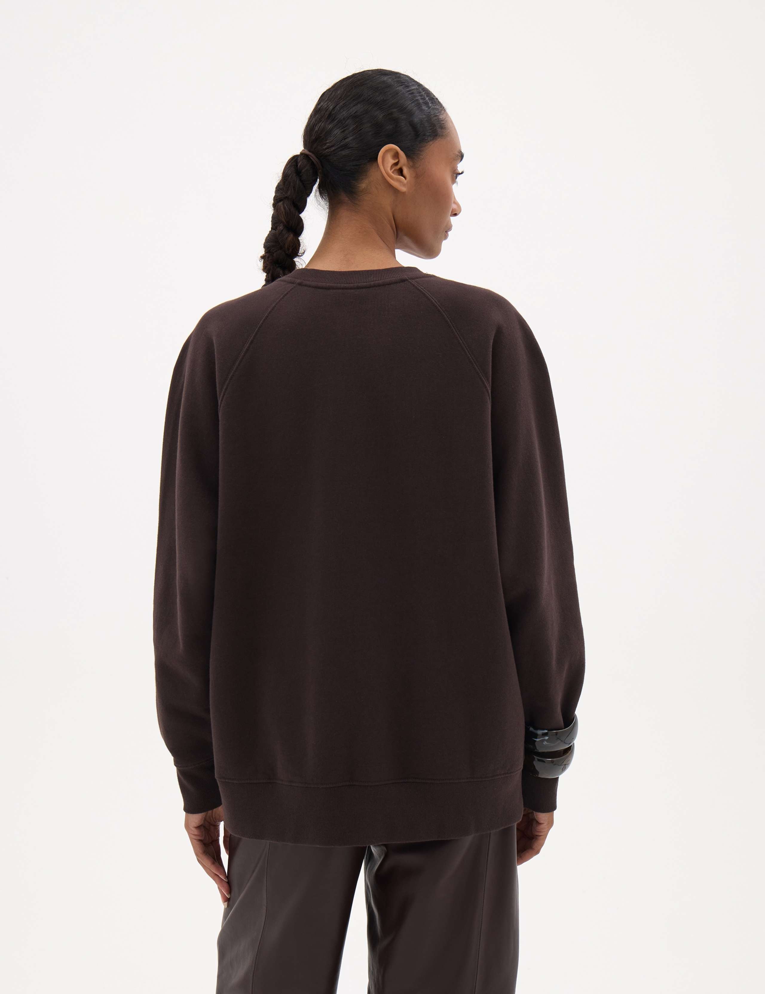 Pure Cotton Crew Neck Sweatshirt 4 of 5