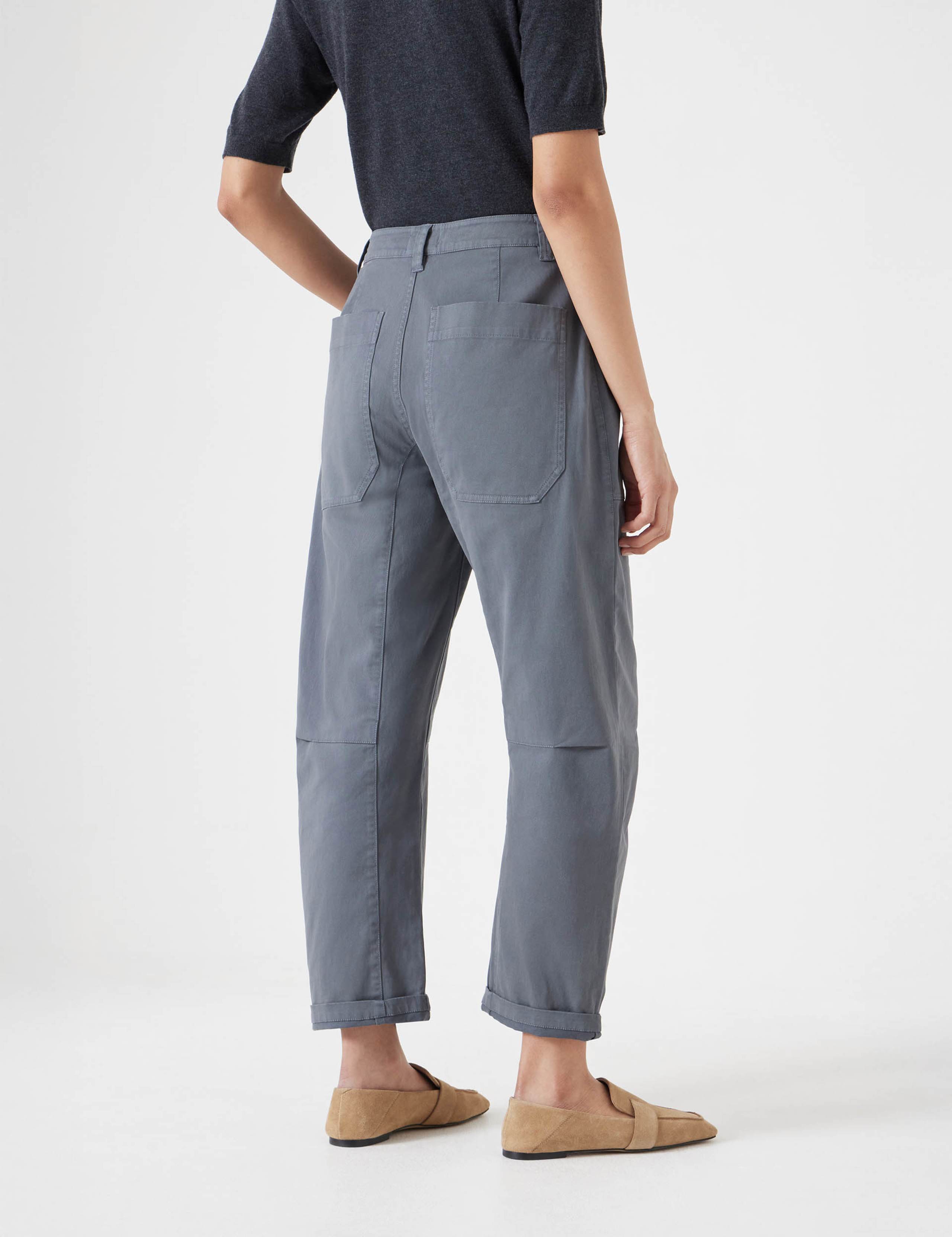 Cordi Cotton Rich Barrel Leg Trousers 4 of 4