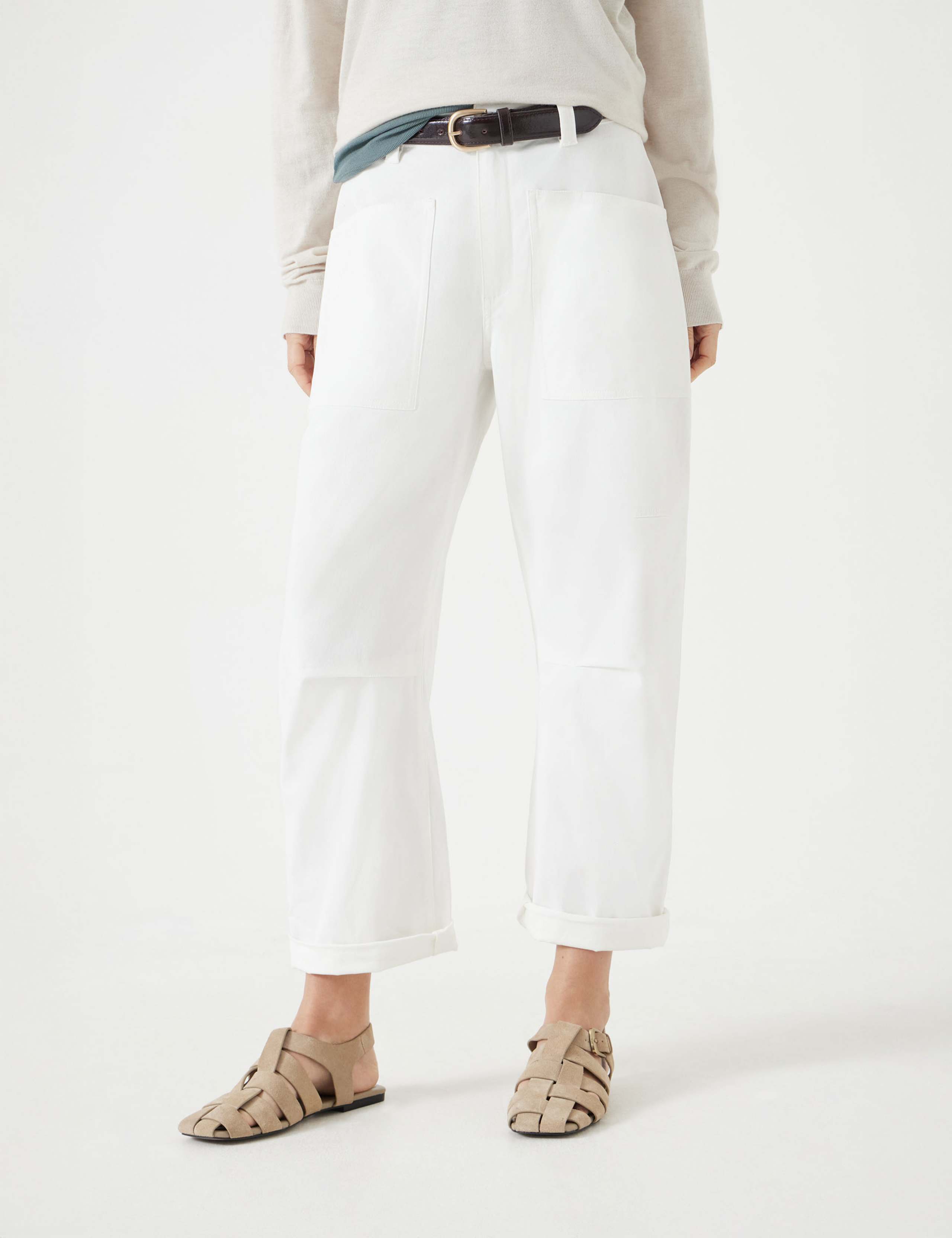 Cordi Cotton Rich Barrel Leg Trousers 5 of 5