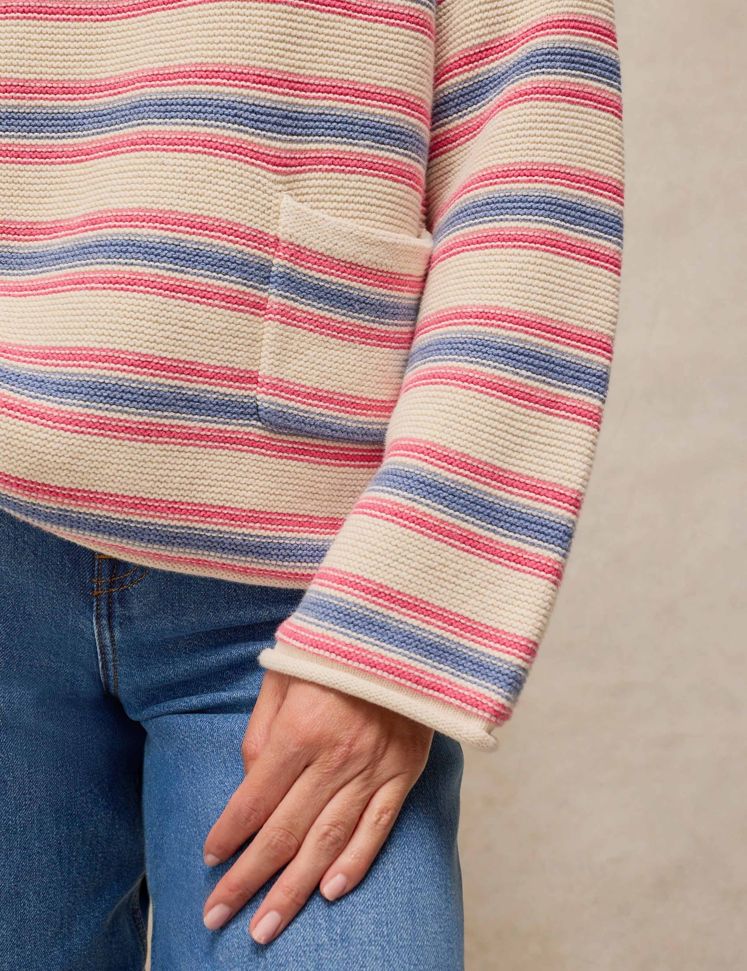 Pure Cotton Striped Jumper 5 of 6