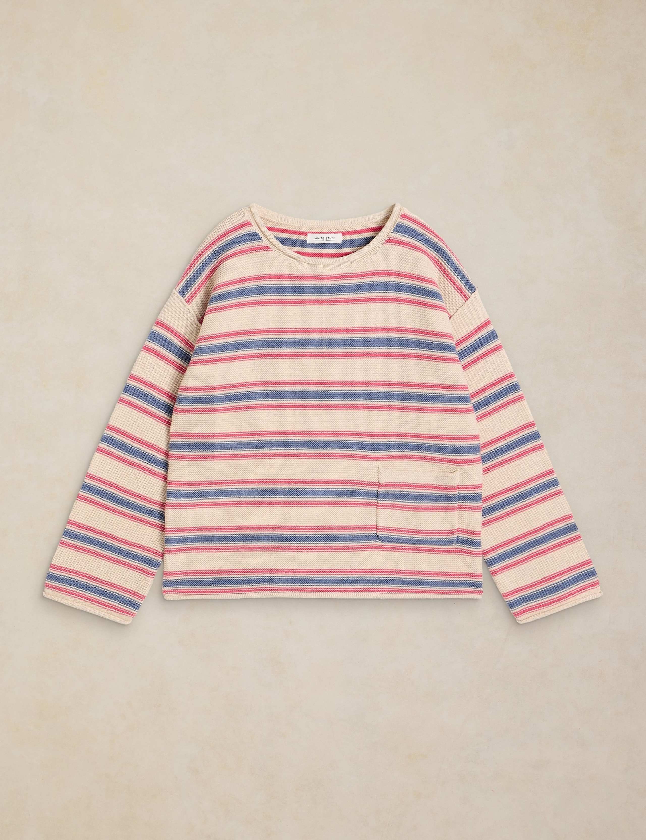 Pure Cotton Striped Jumper 2 of 6