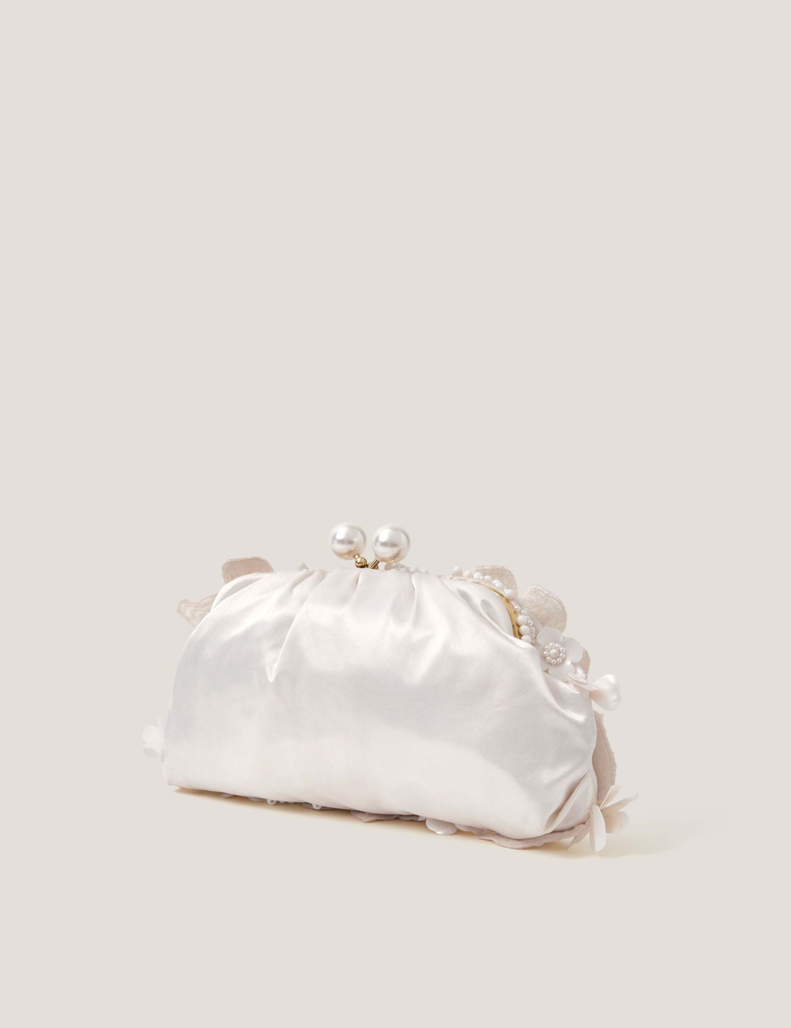 Velvet Beaded Chain Strap Clutch Bag 3 of 4