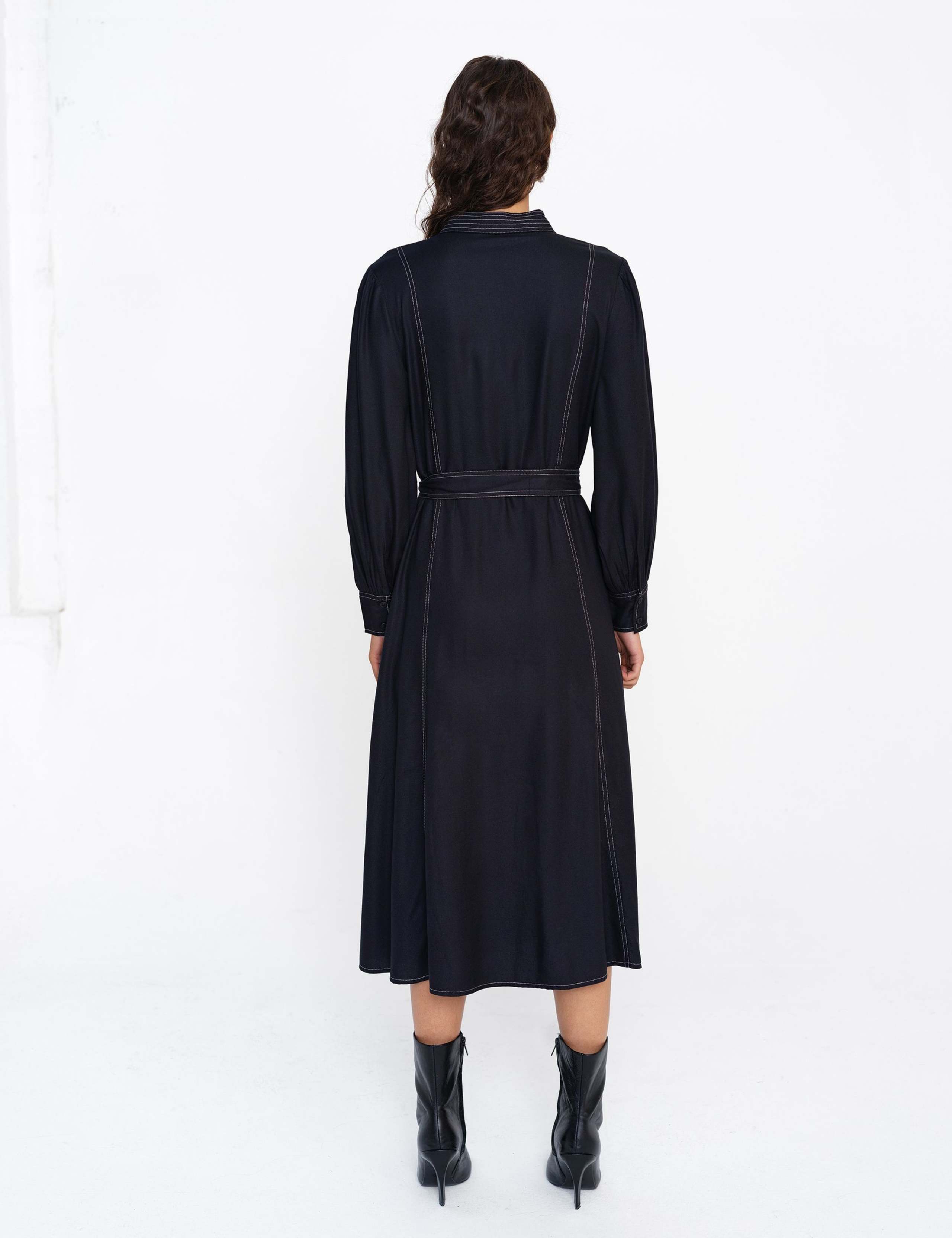 Belted Midi Shirt Dress 5 of 5