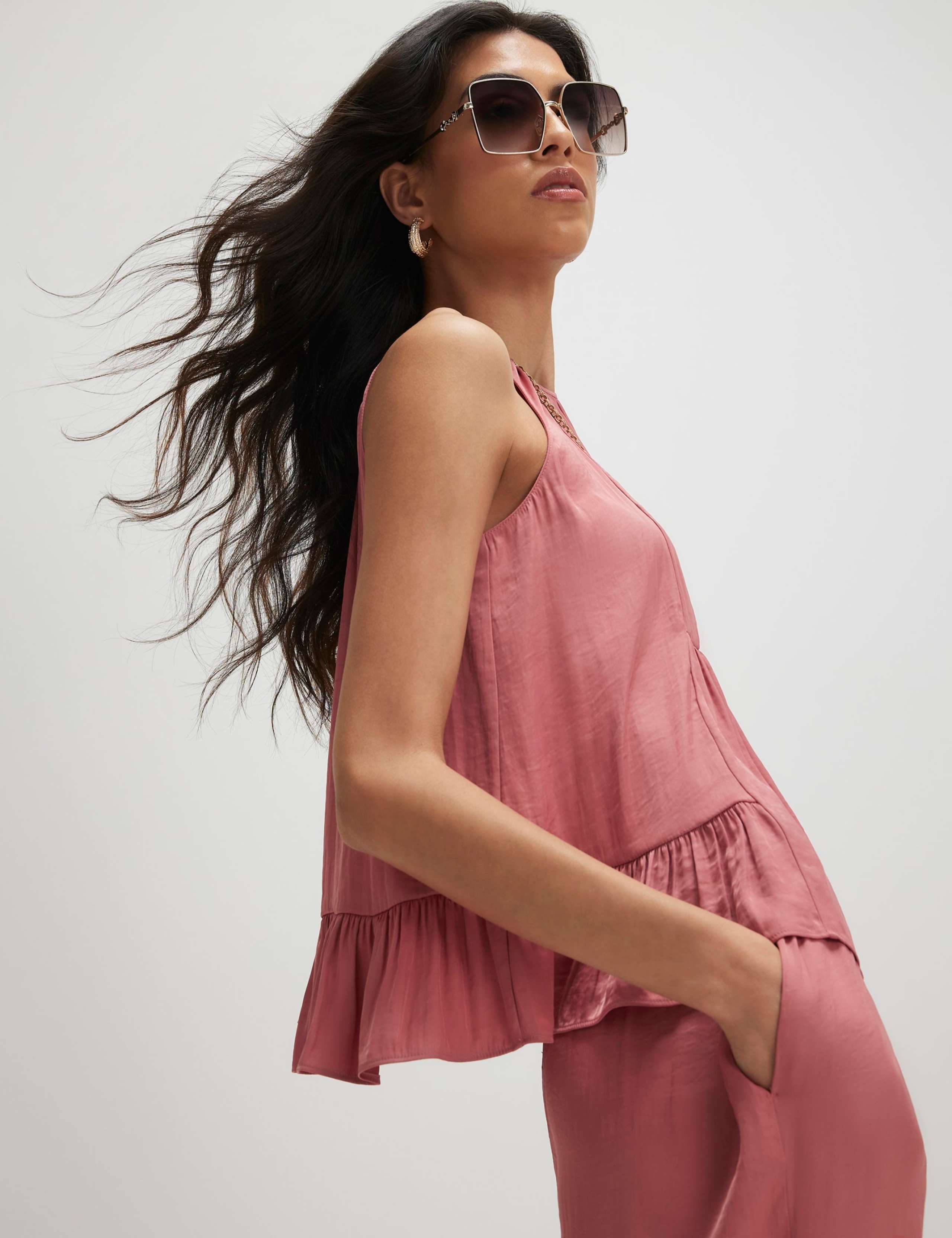Textured Halter Neck Top 1 of 4