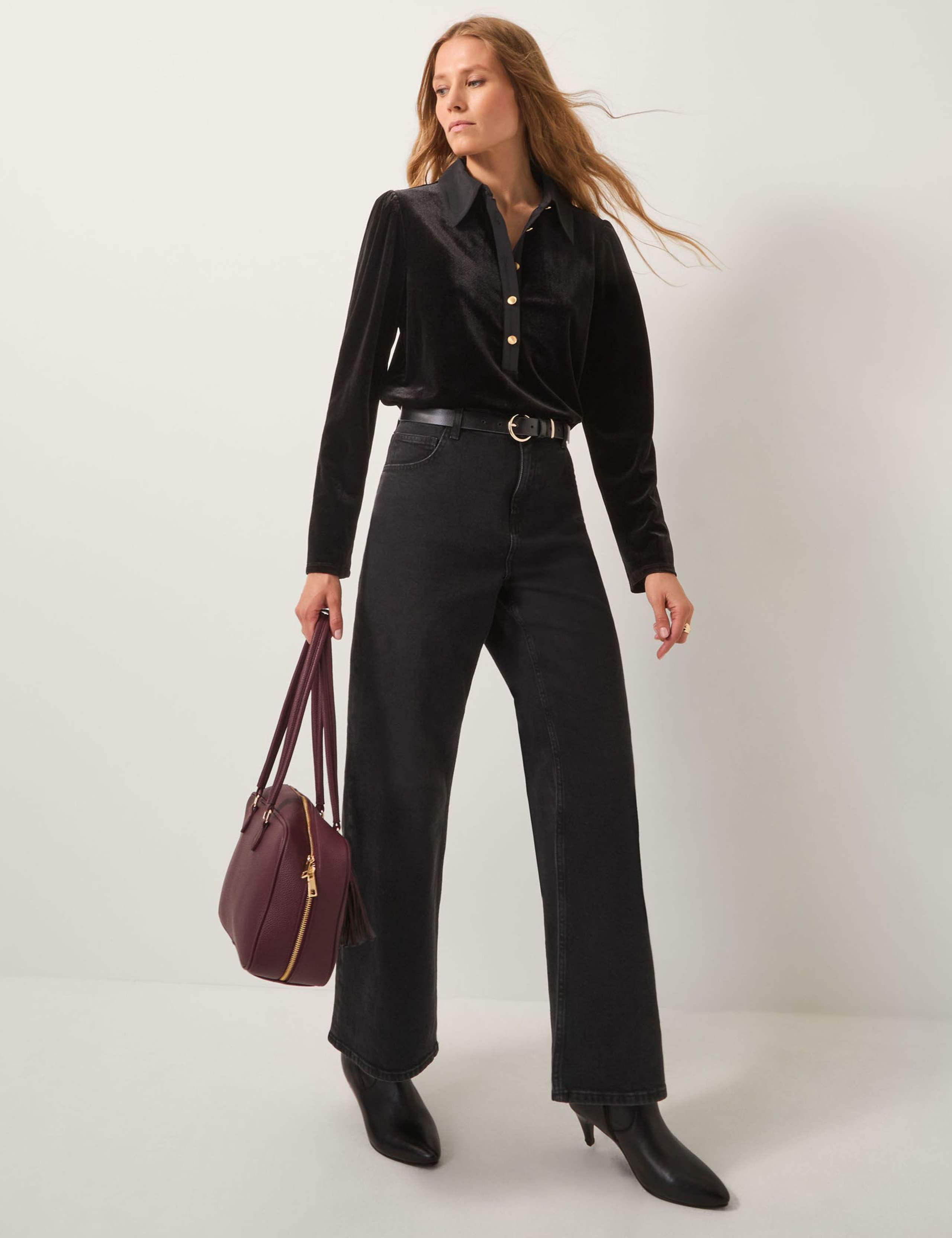 Velvet Collared Blouse 4 of 5