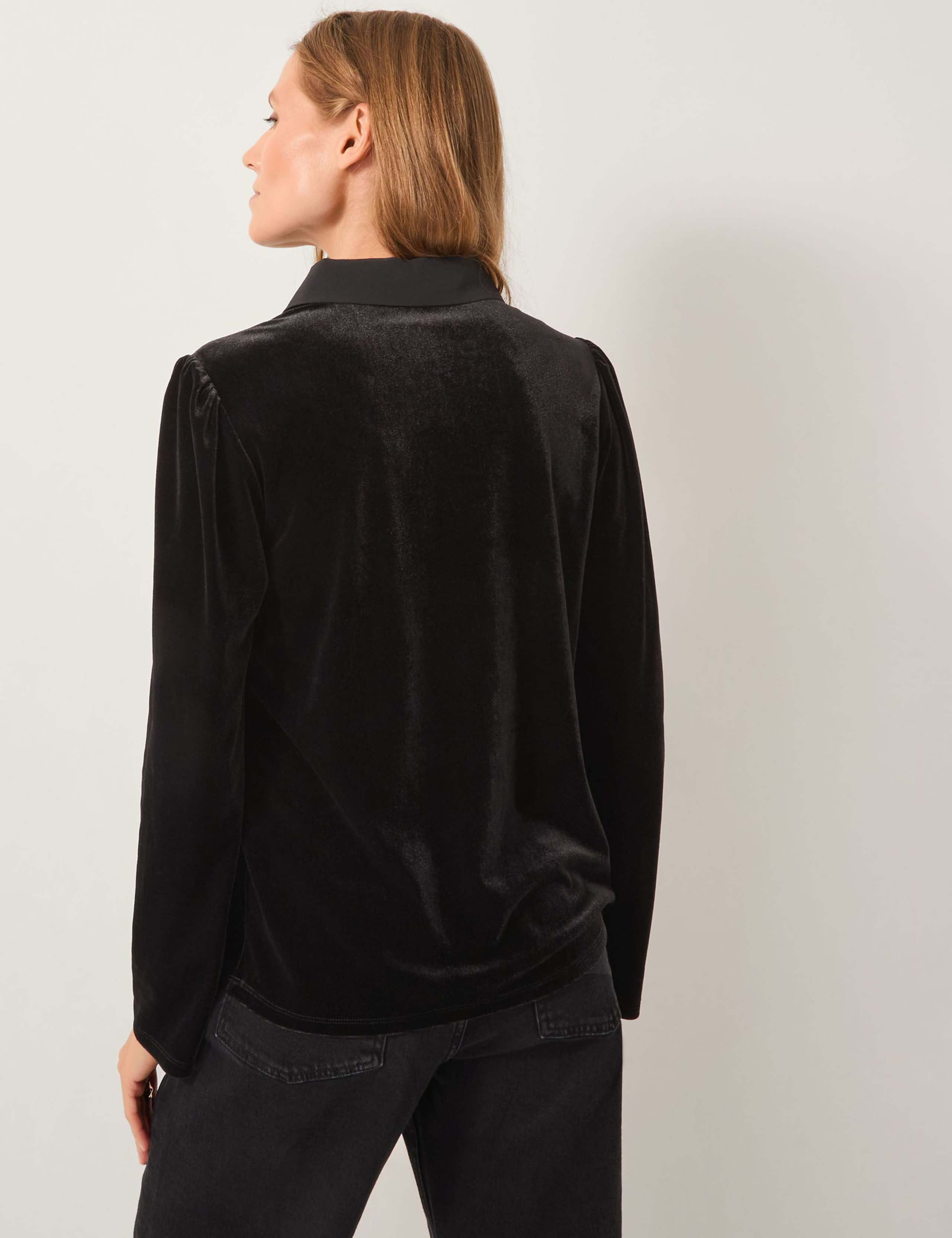 Velvet Collared Blouse 5 of 5