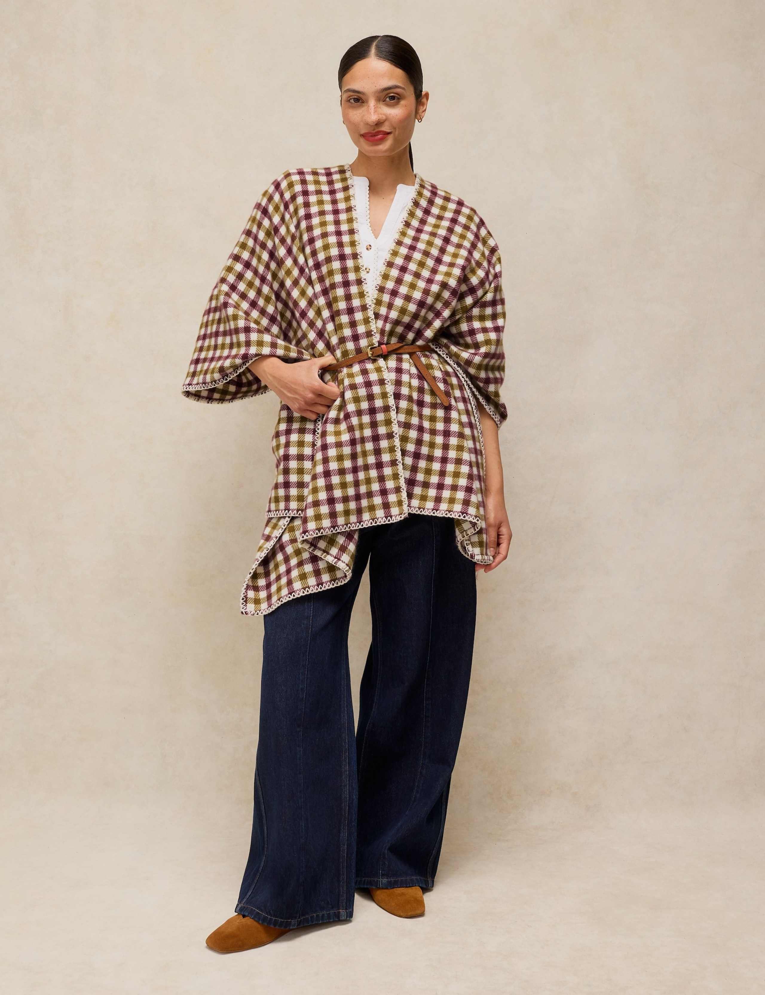 Checked Poncho 3 of 6