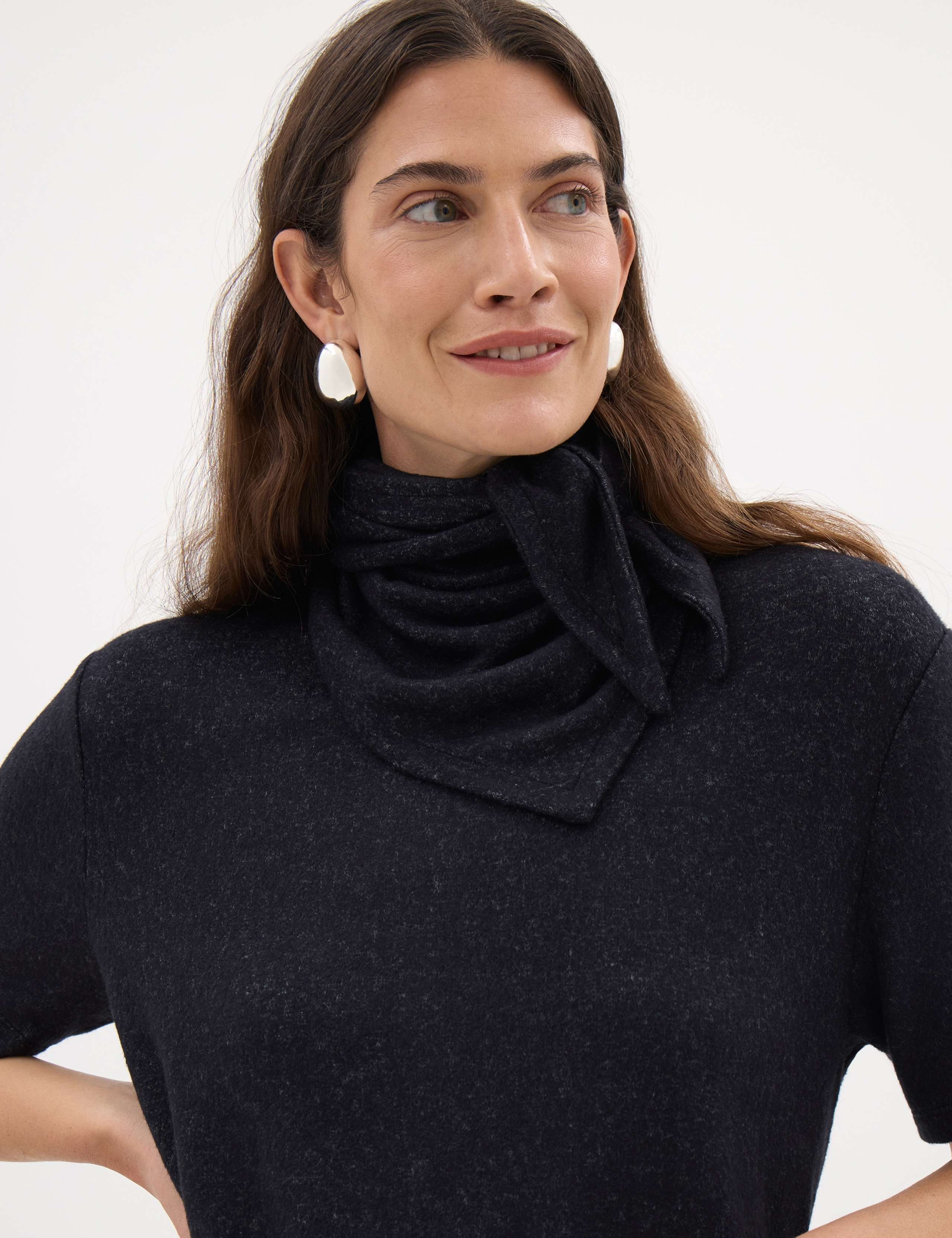 Supersoft Relaxed Fit T-Shirt and Scarf 3 of 6
