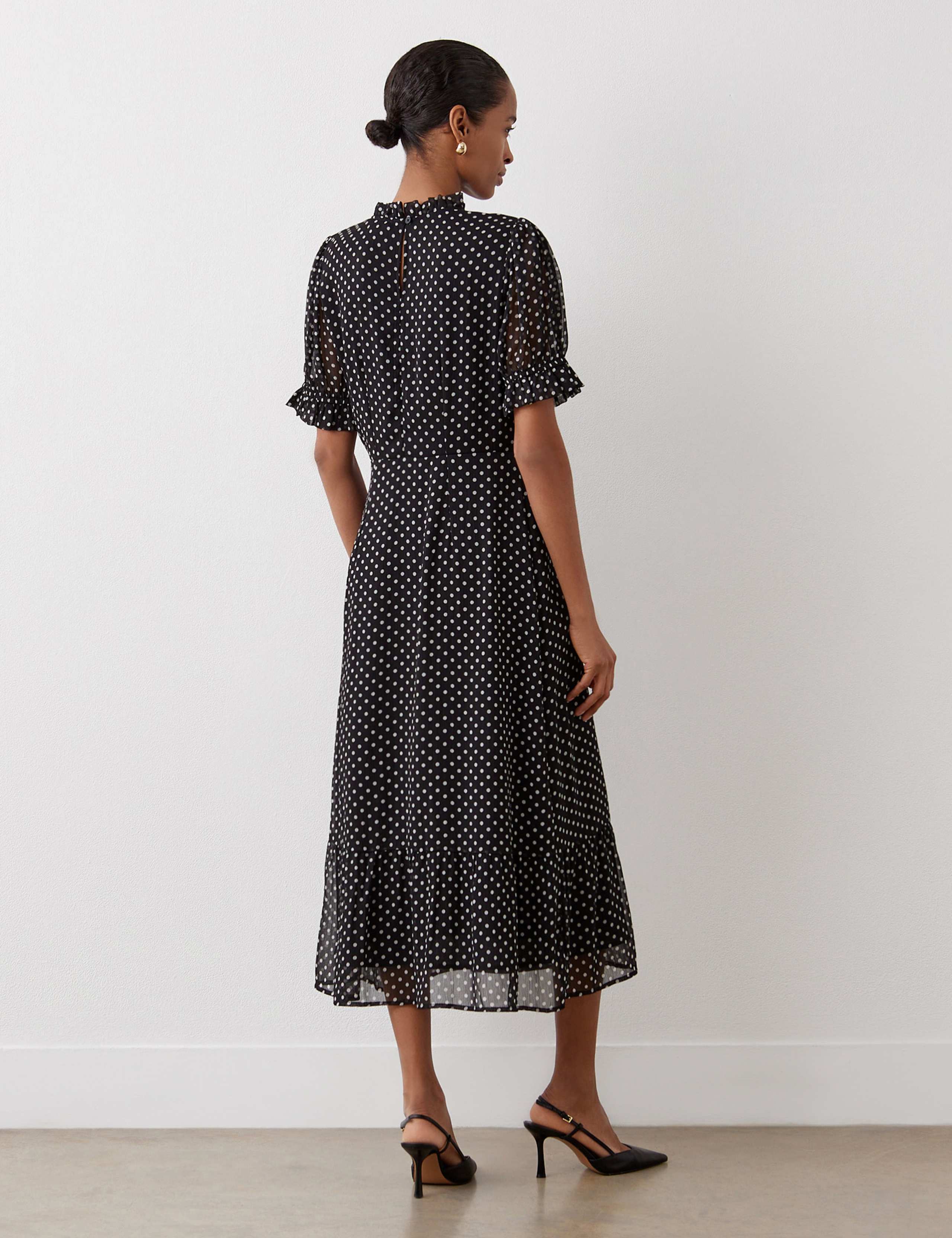Polka Dot Midi Tea Dress 4 of 4