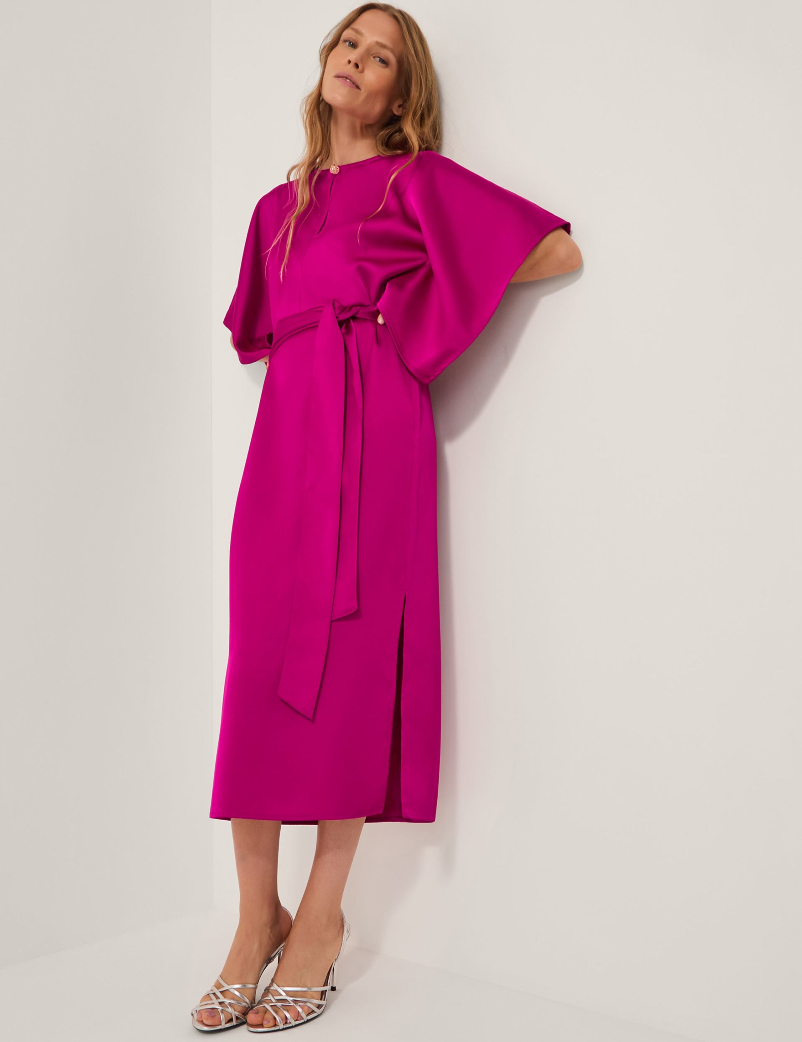 Midi Kimono Wrap Dress 2 of 4