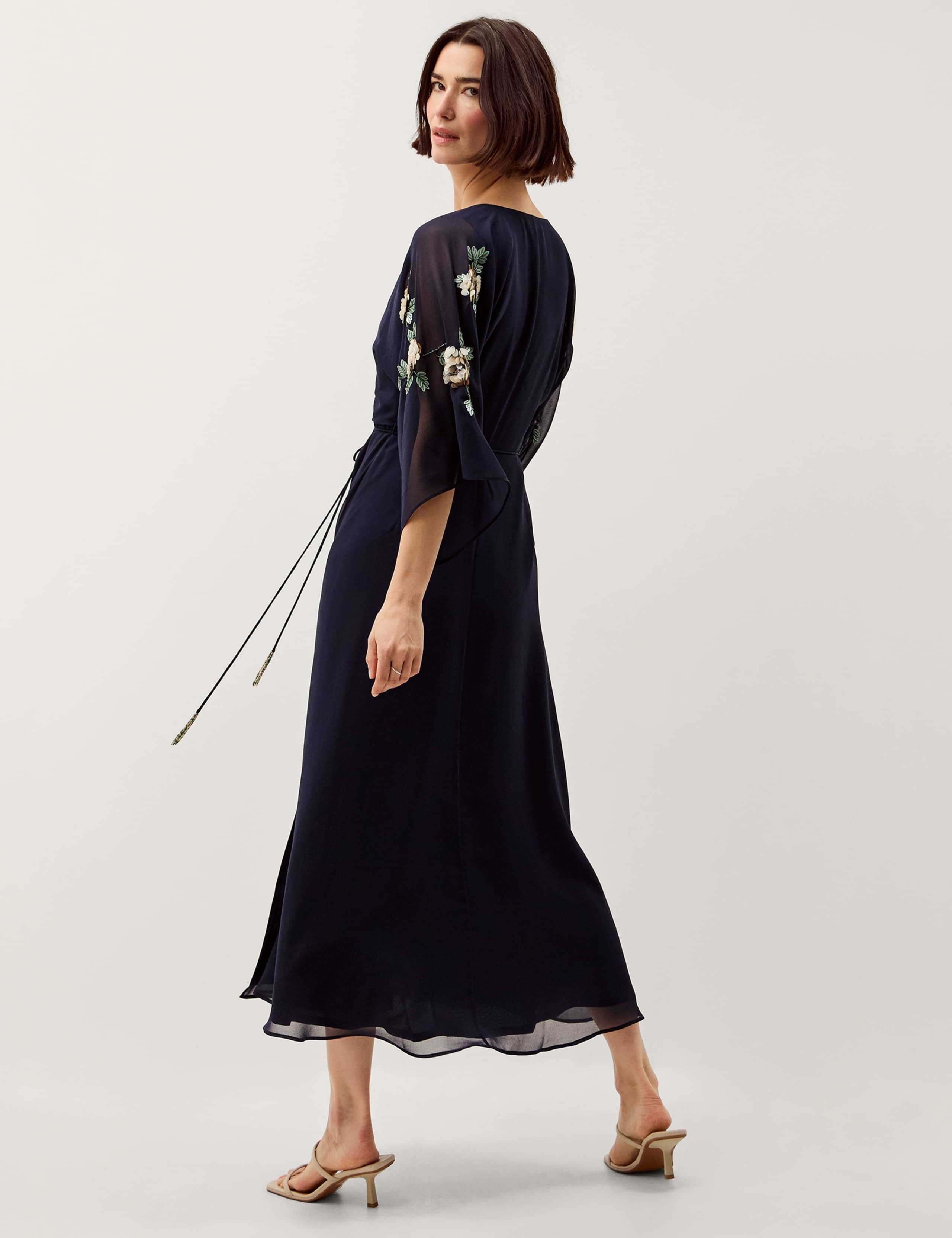 Embellished V-Neck Midaxi Wrap Dress 4 of 4