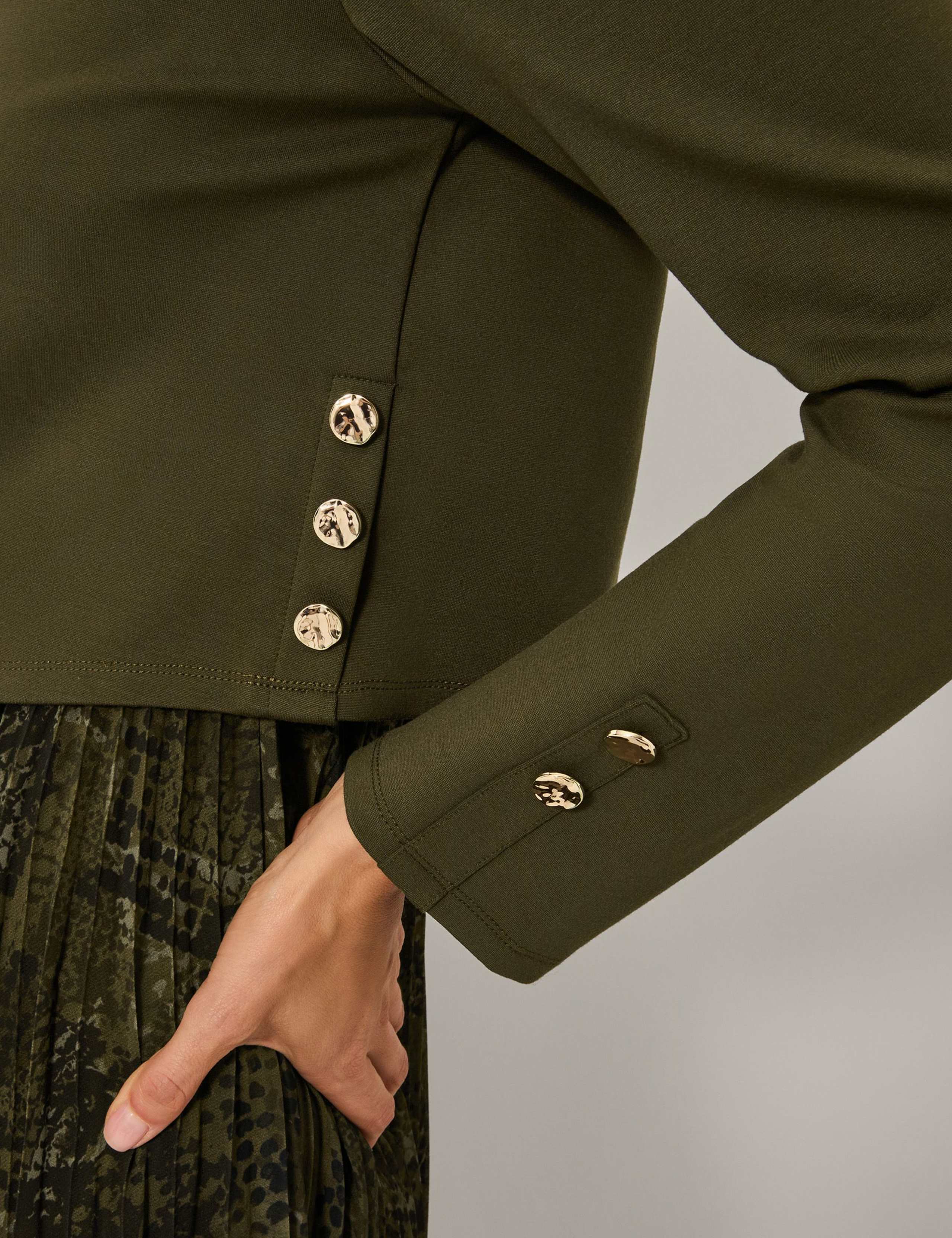 Snake Print 2-in-1 Pleated Midi Tiered Dress 5 of 5