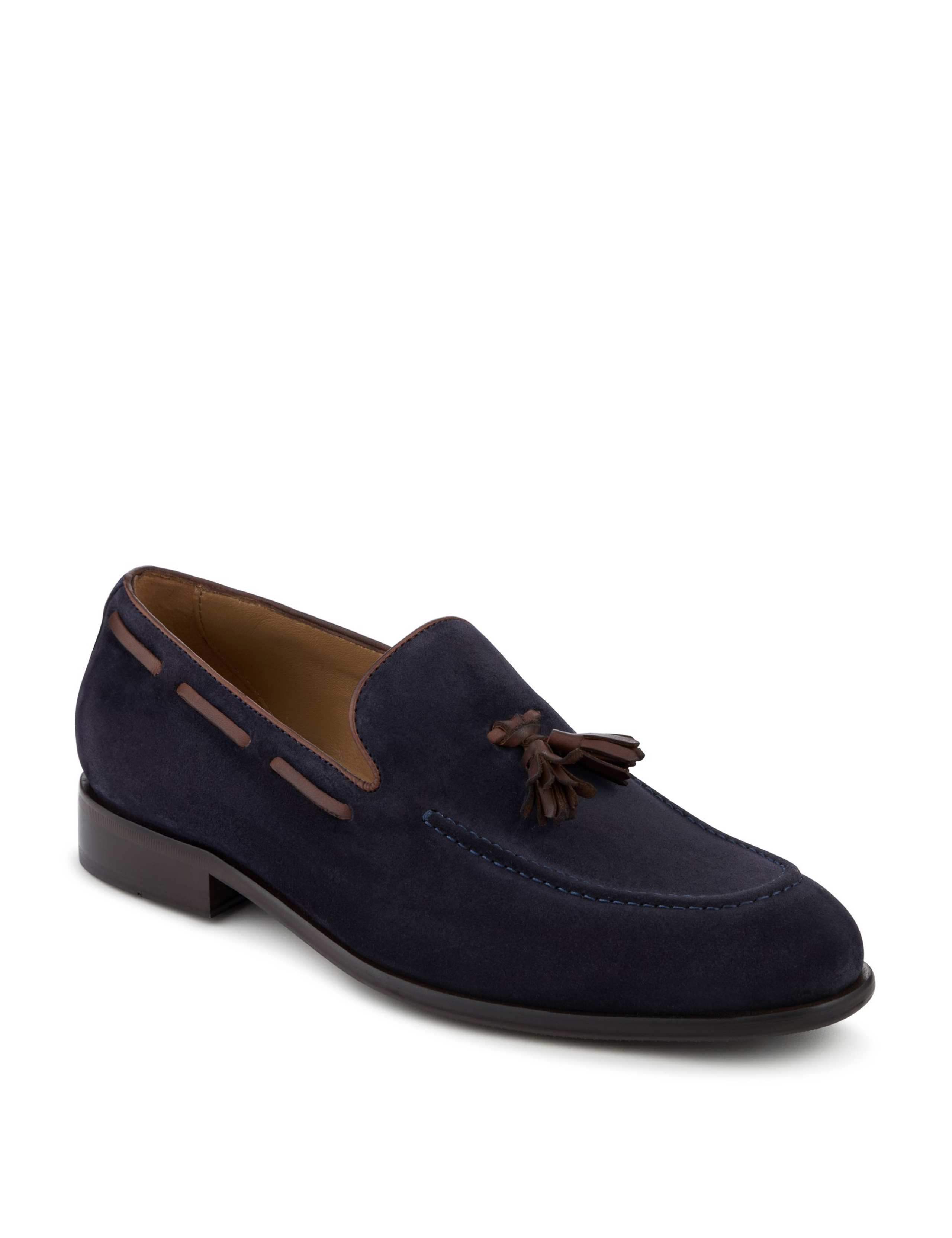 Suede Slip On Tassel Loafers 2 of 6