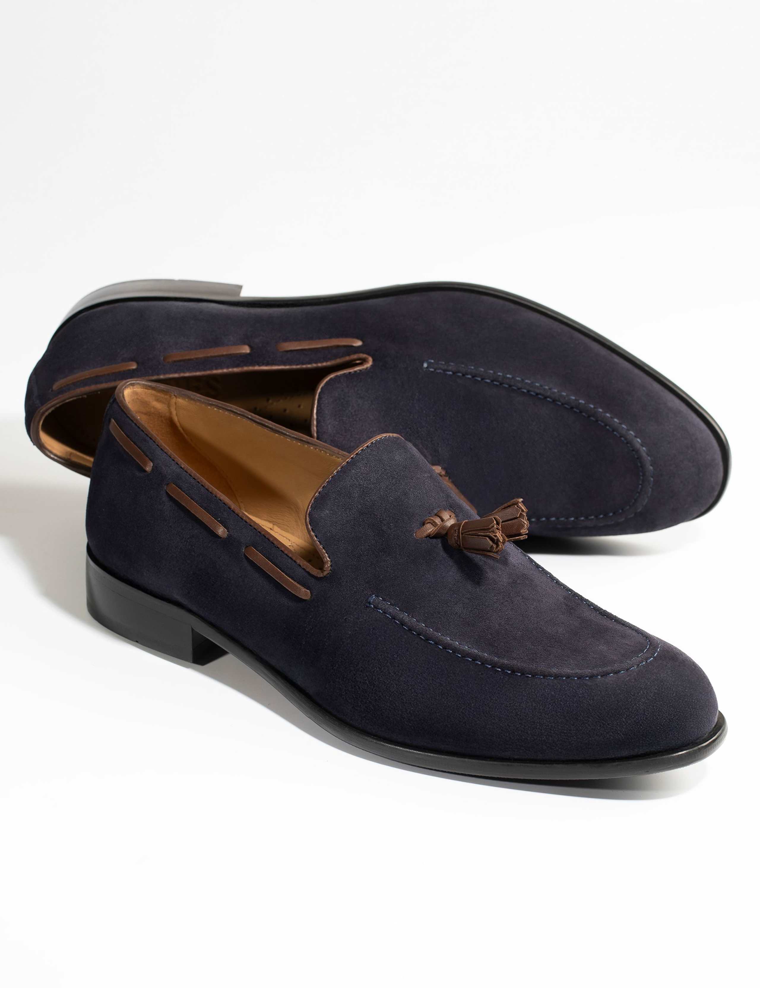 Suede Slip On Tassel Loafers 5 of 6