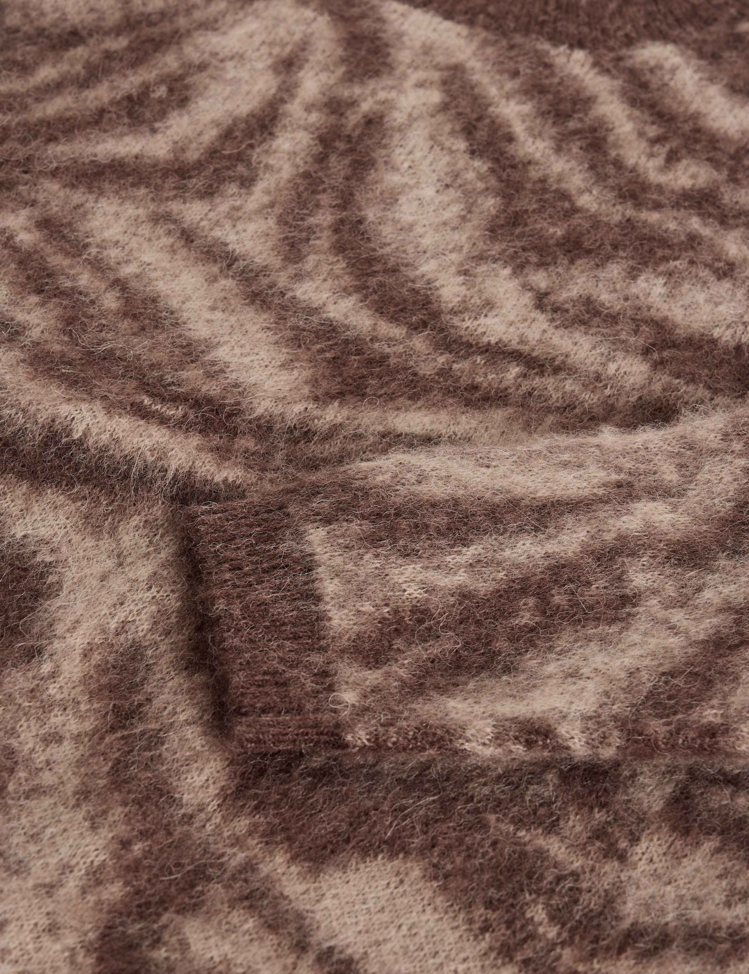 Fluffy Animal Print Jumper with Wool 6 of 6