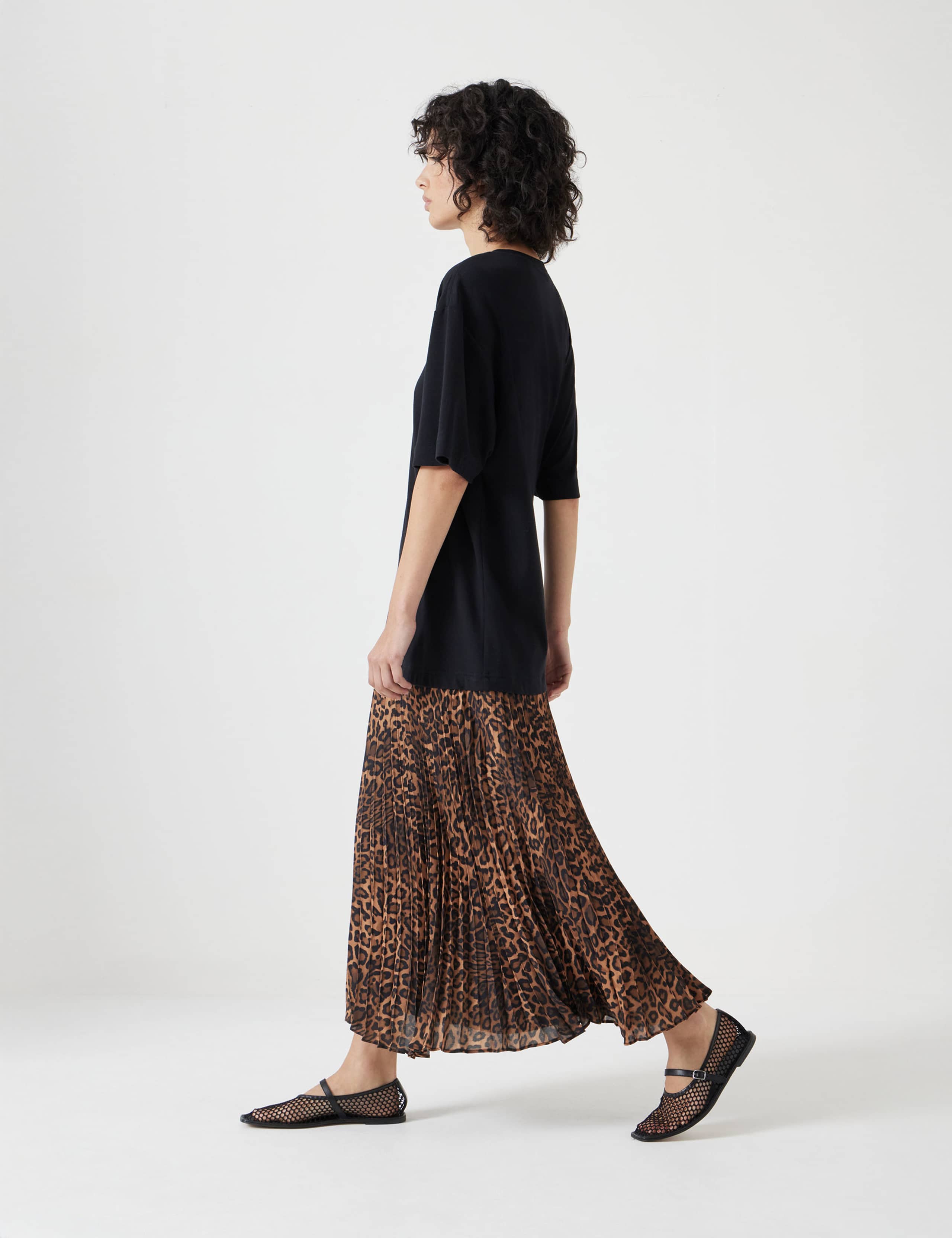 Cotton Rich Animal Print Midi T-Shirt Dress 6 of 6