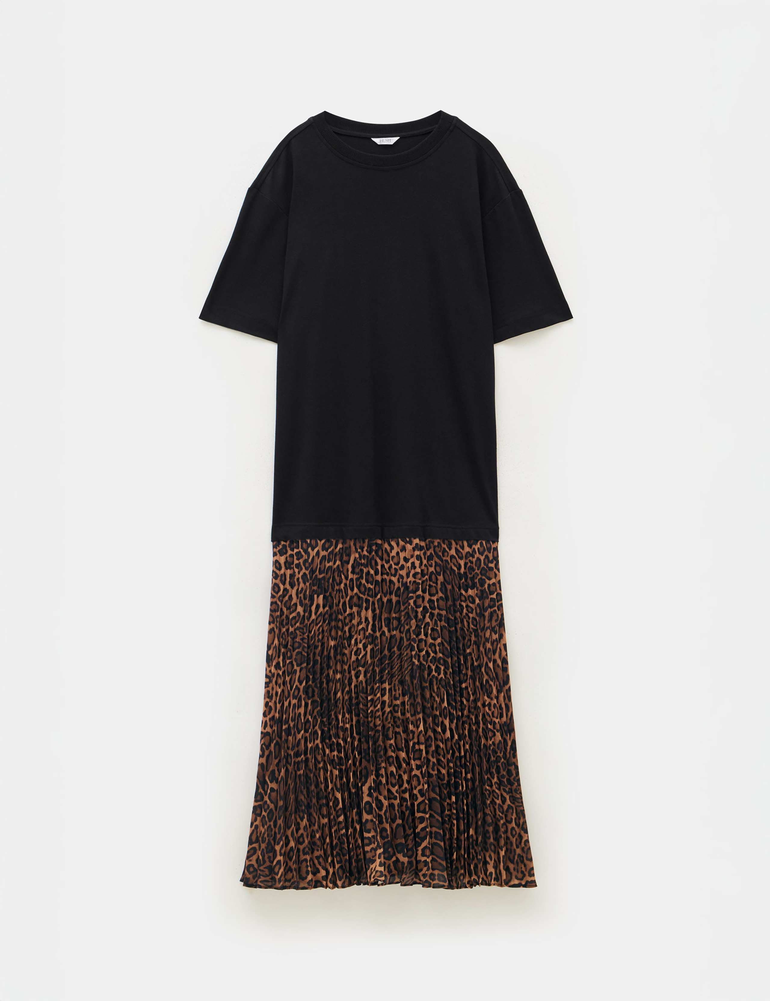 Cotton Rich Animal Print Midi T-Shirt Dress 2 of 6