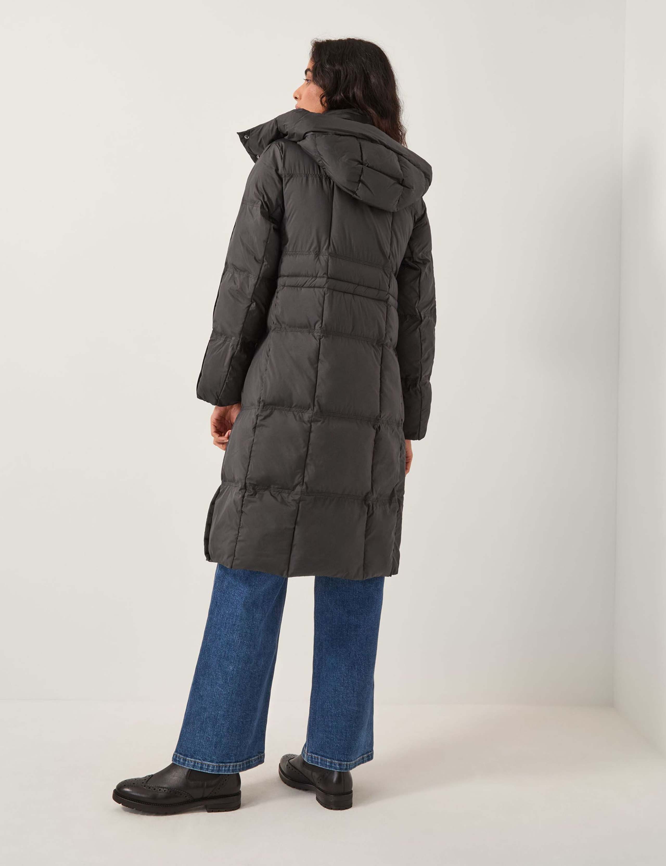 Hooded Longline Puffer Coat 2 of 4