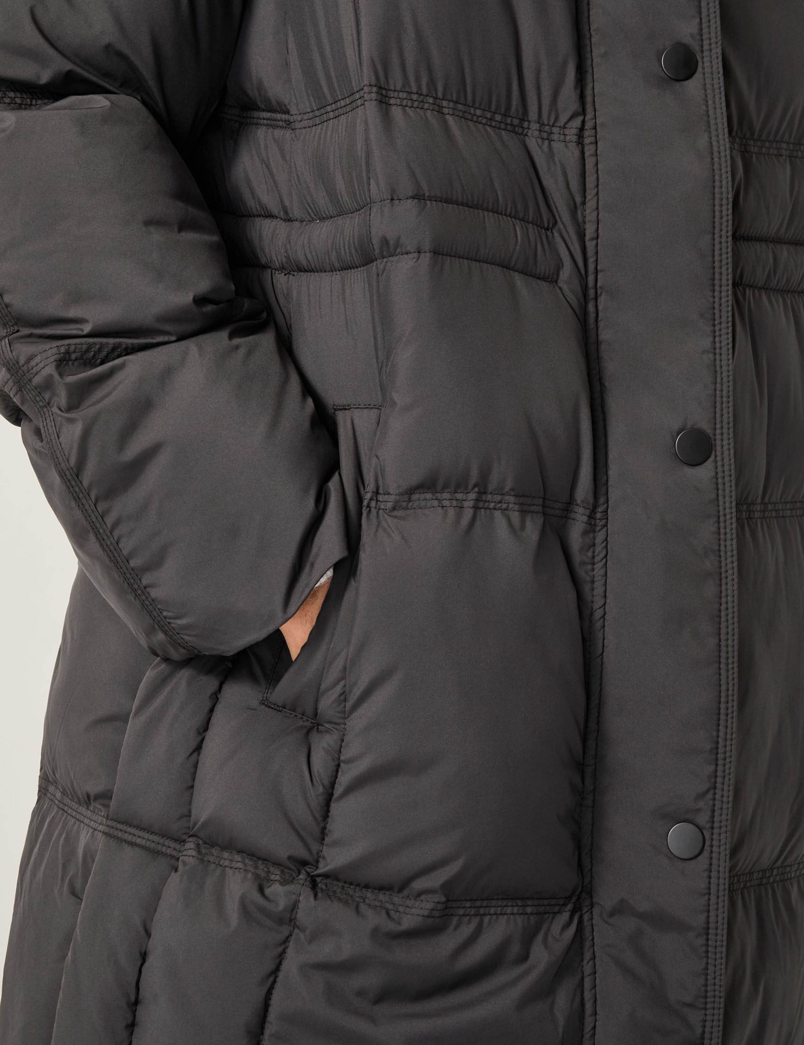 Hooded Longline Puffer Coat 4 of 4