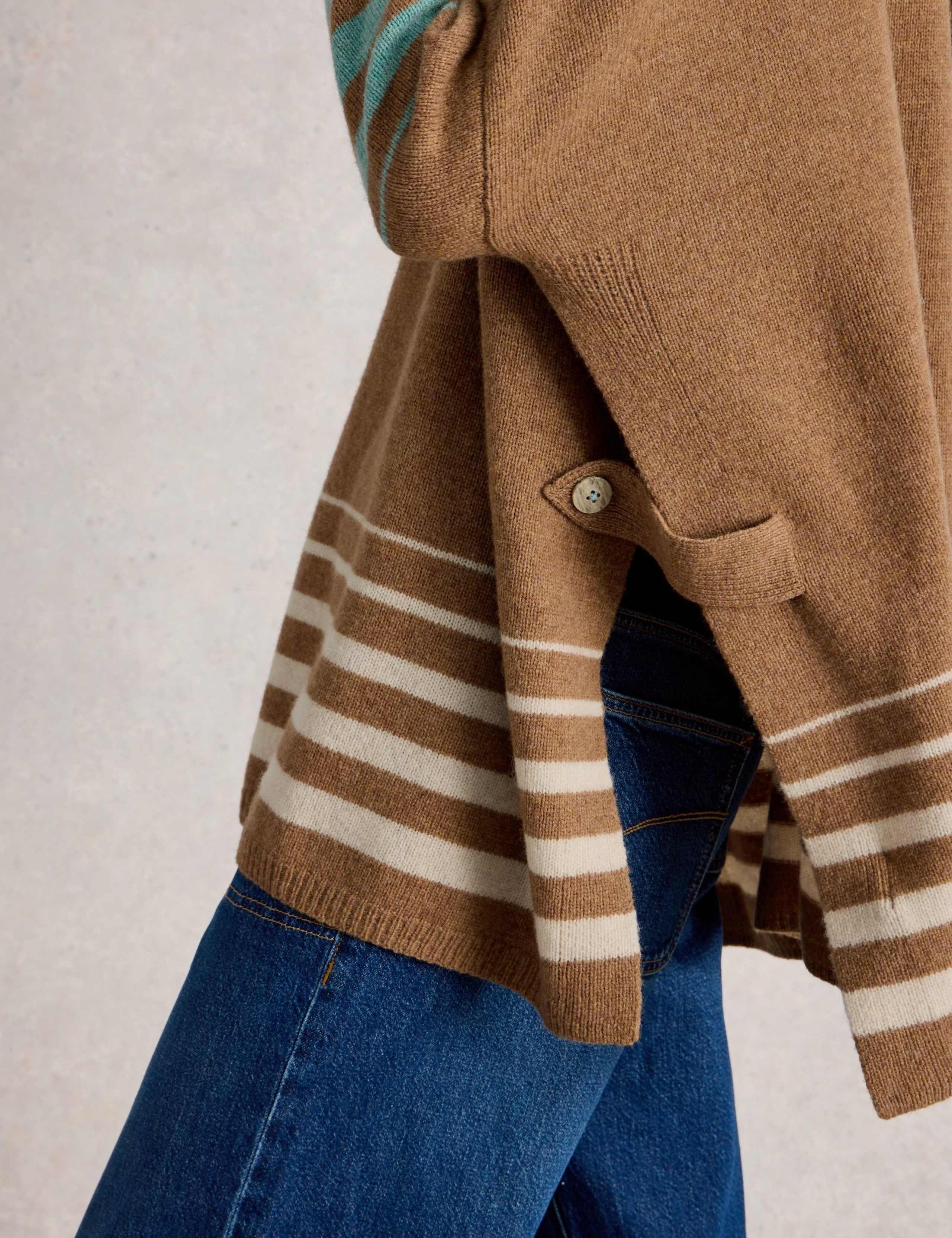 Wool Rich Side Slit Poncho 4 of 6