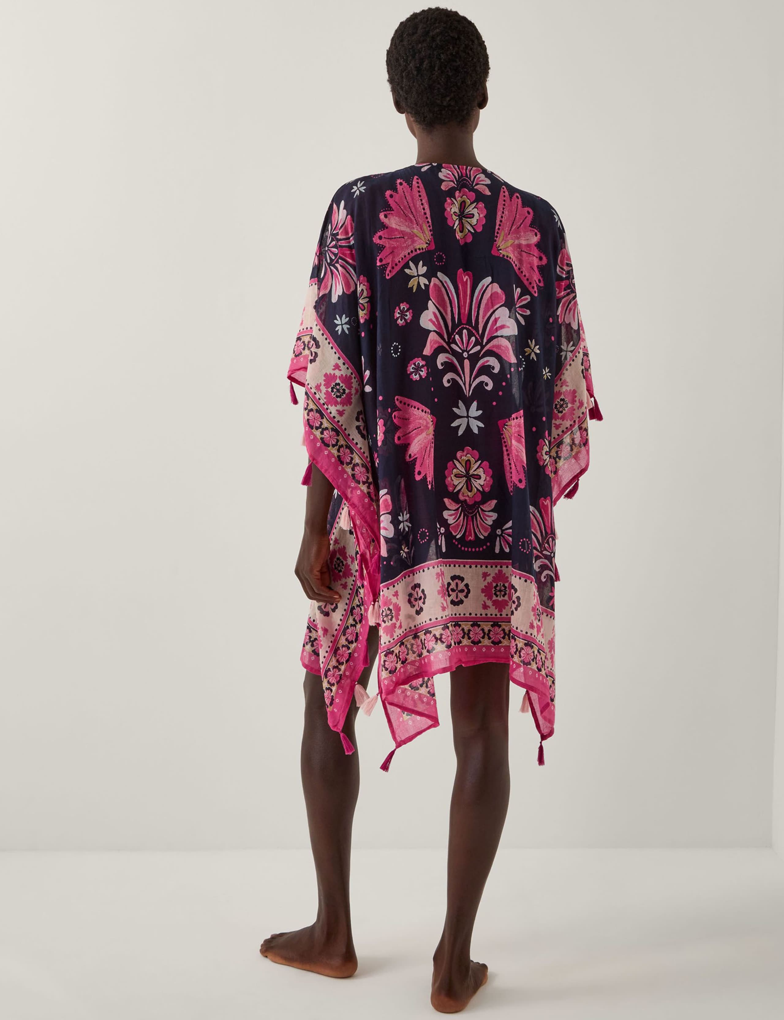 Cotton Rich Printed Beach Cover Up Sarong 3 of 5
