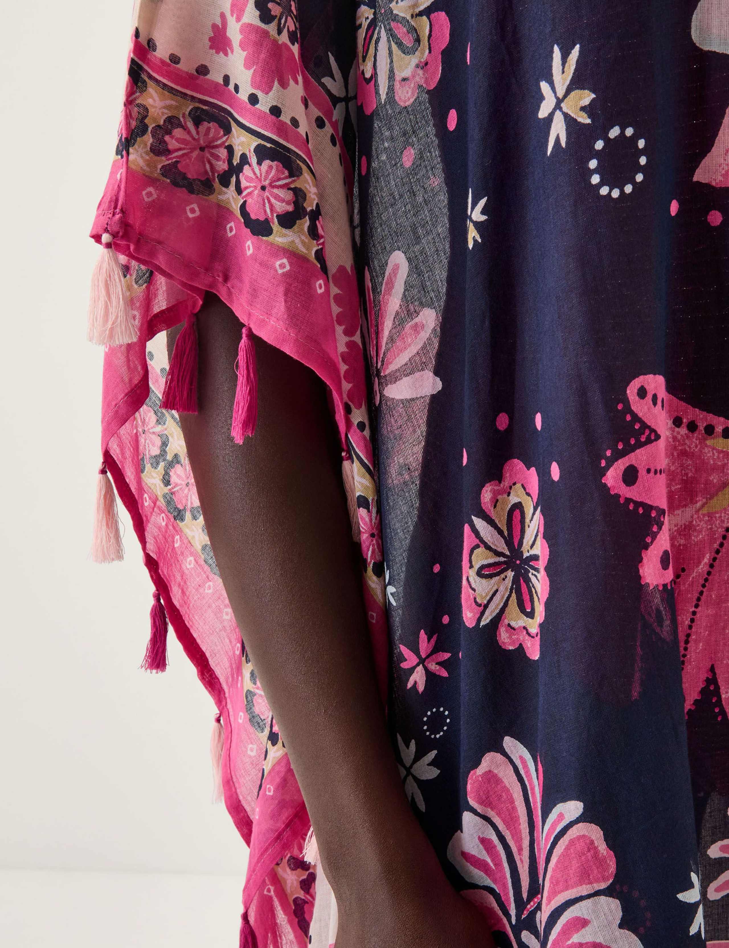 Cotton Rich Printed Beach Cover Up Sarong 5 of 5