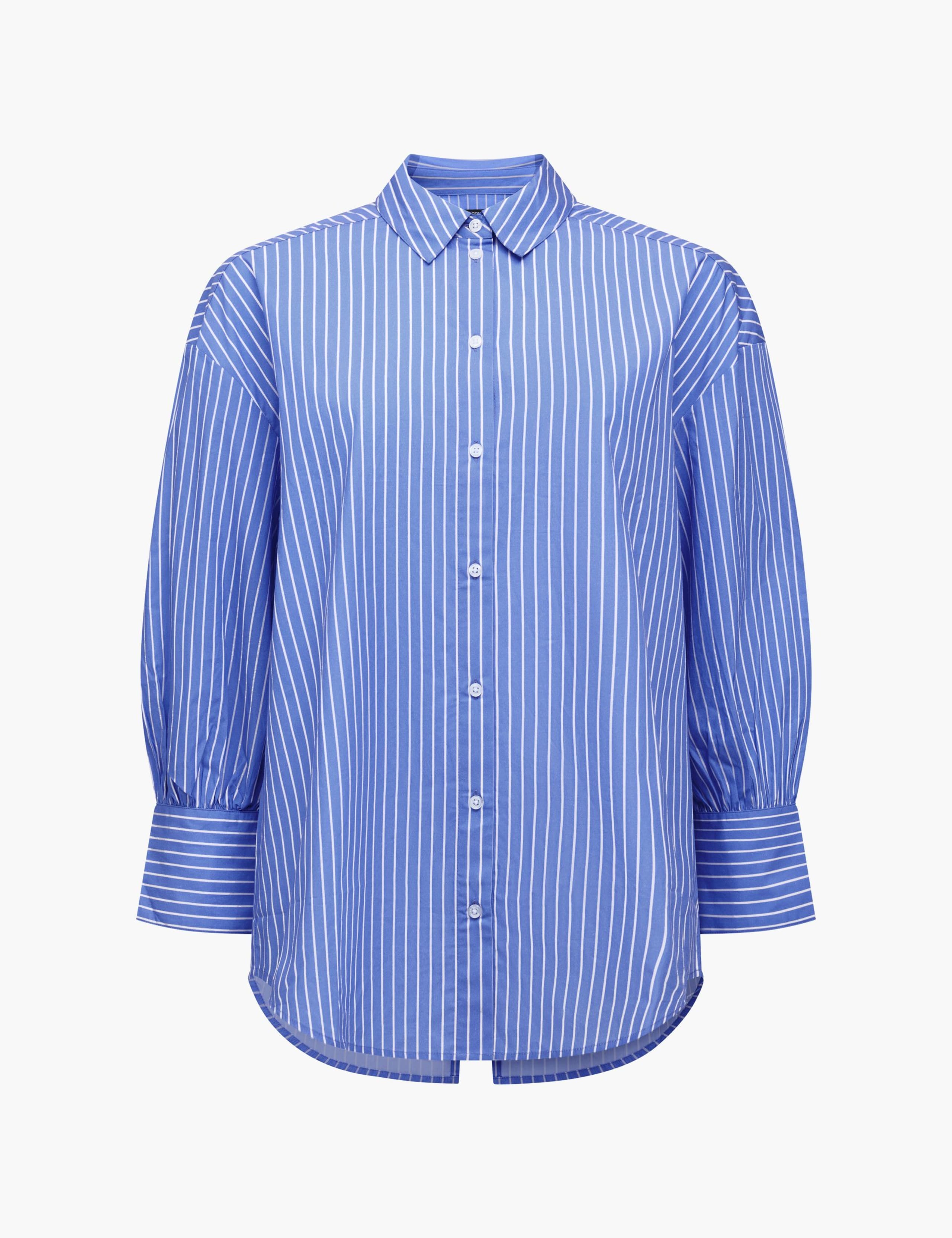 Pure Cotton Striped Bow Detail Shirt 2 of 5