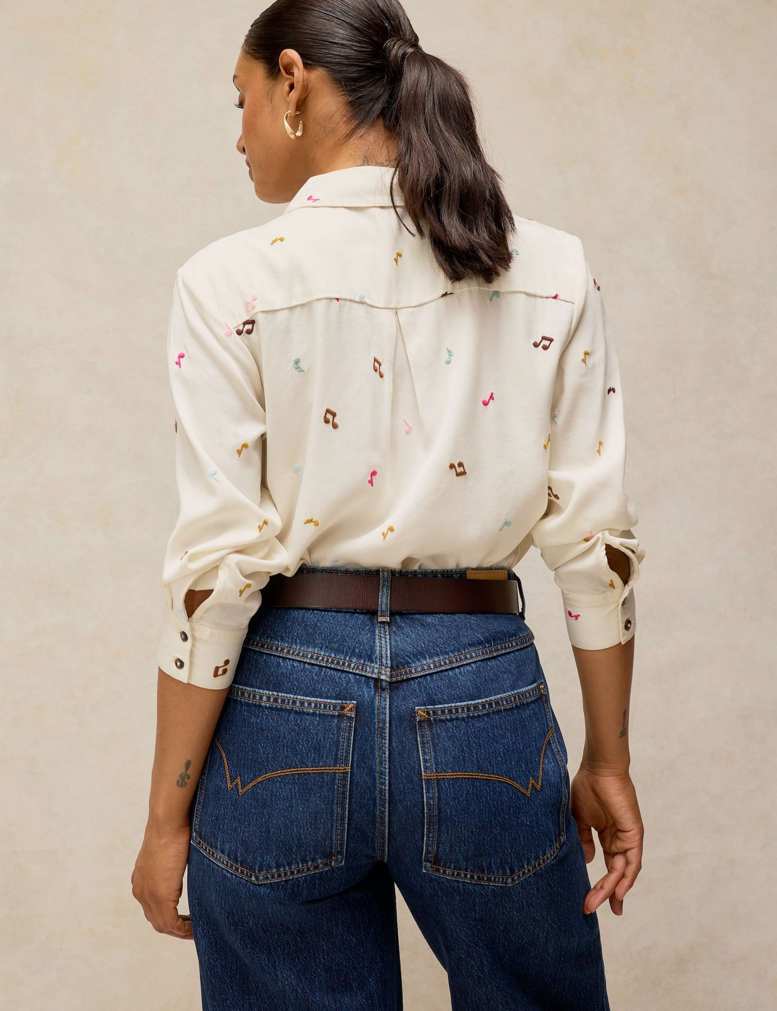 Lyocell Rich Embroidered Shirt 4 of 6