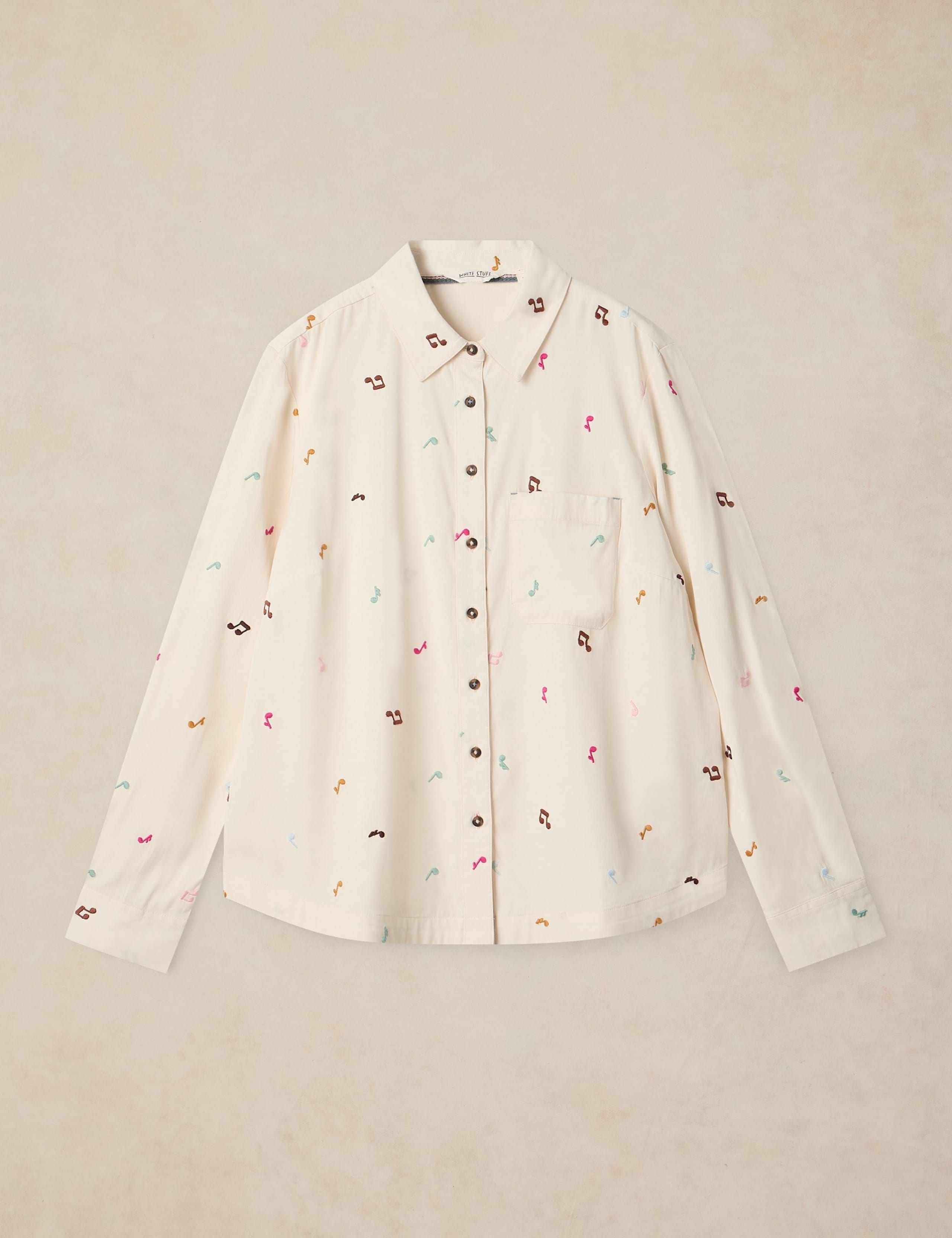 Lyocell Rich Embroidered Shirt 2 of 6