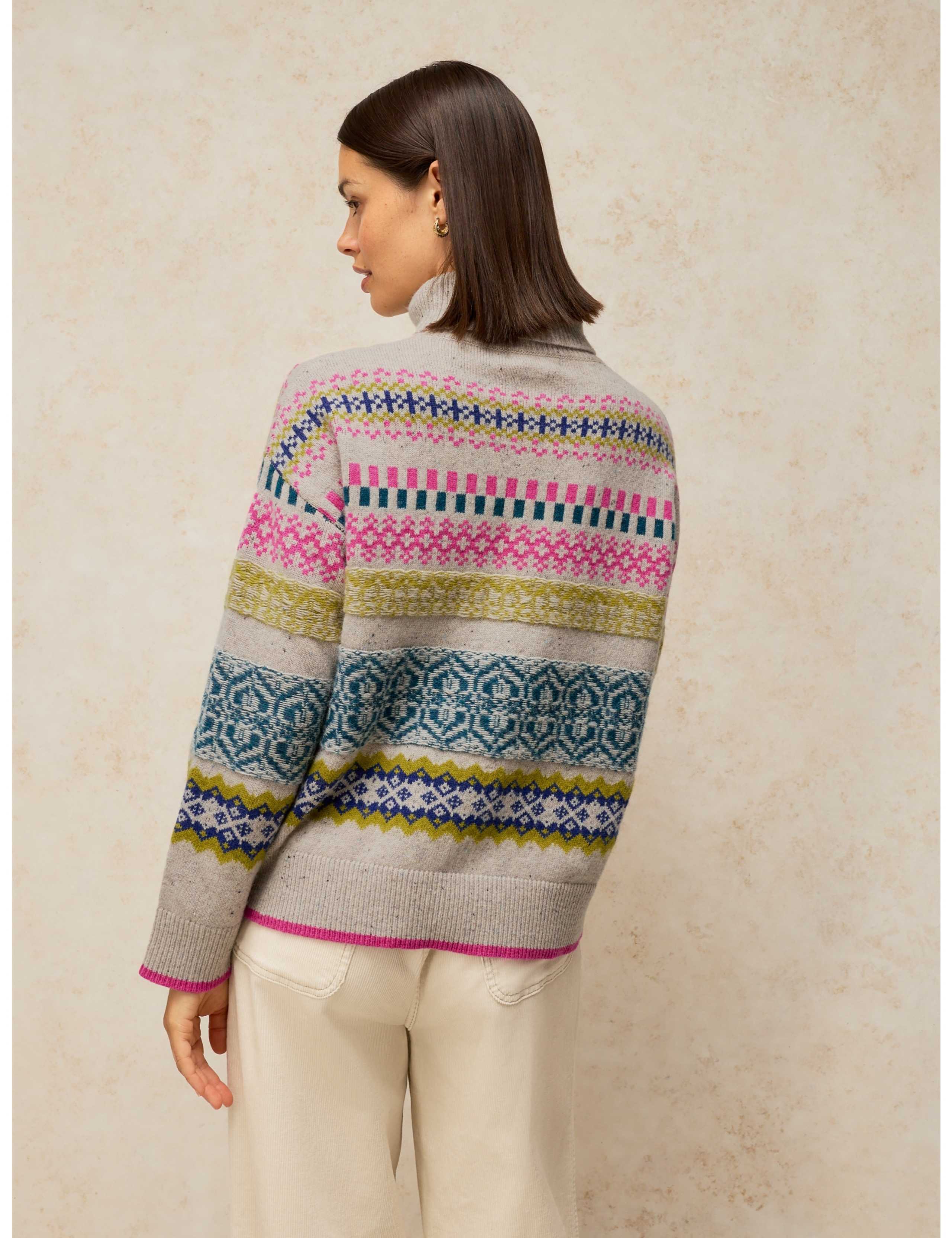Wool Rich Fair Isle Roll Neck Jumper 4 of 6