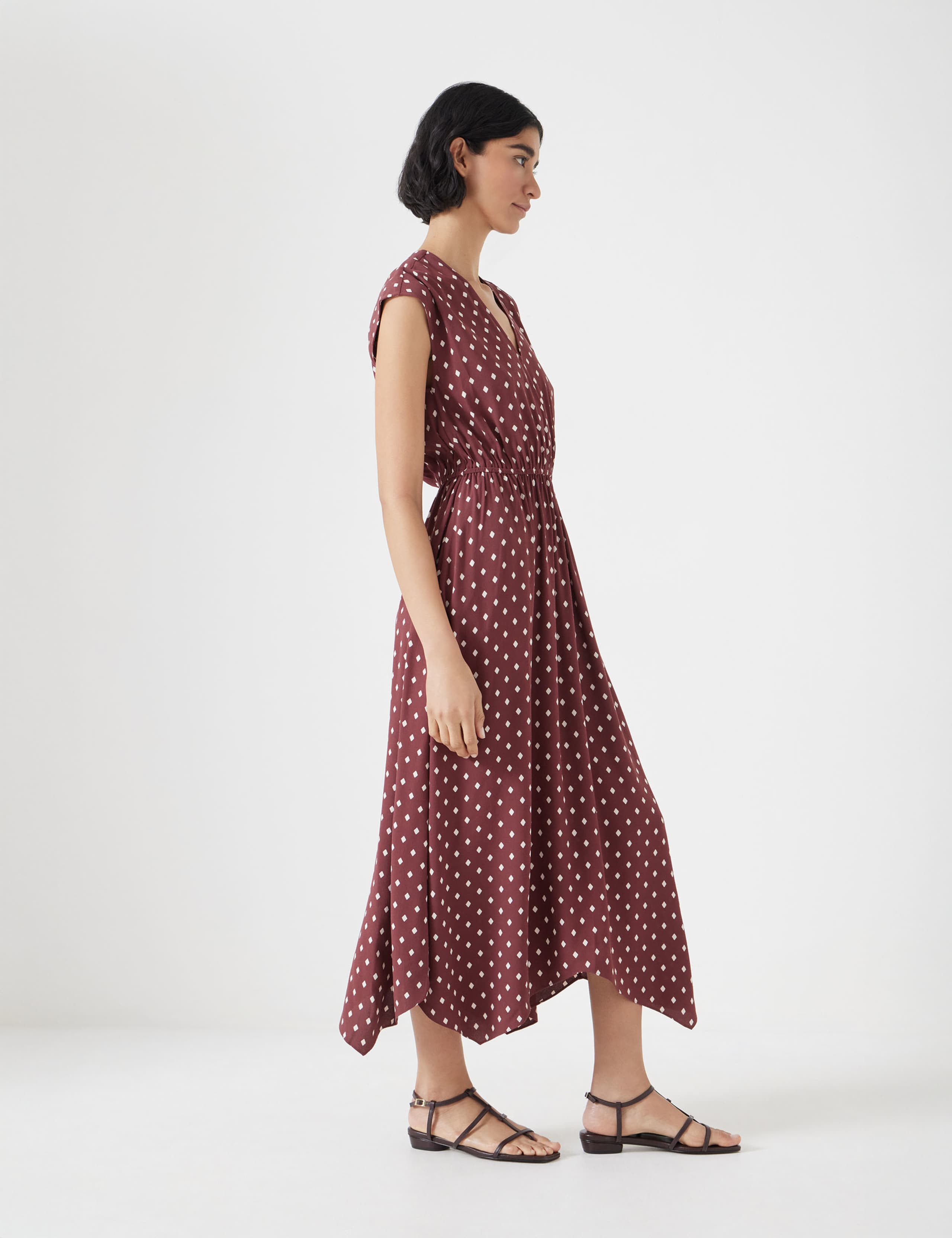 Geometric Print Maxi Waisted Relaxed Dress 5 of 5