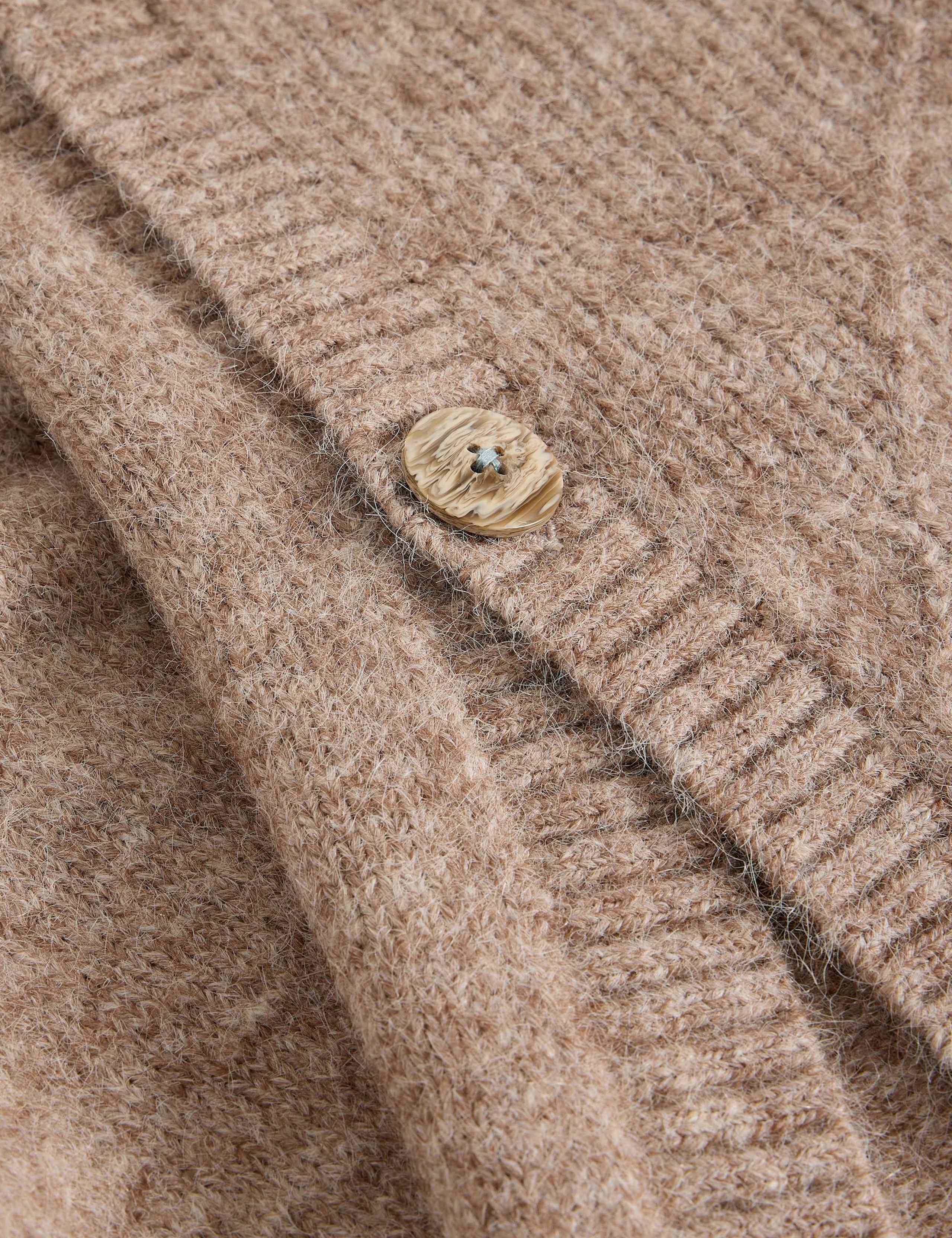 Diamond Stitch Poncho With Wool 5 of 6