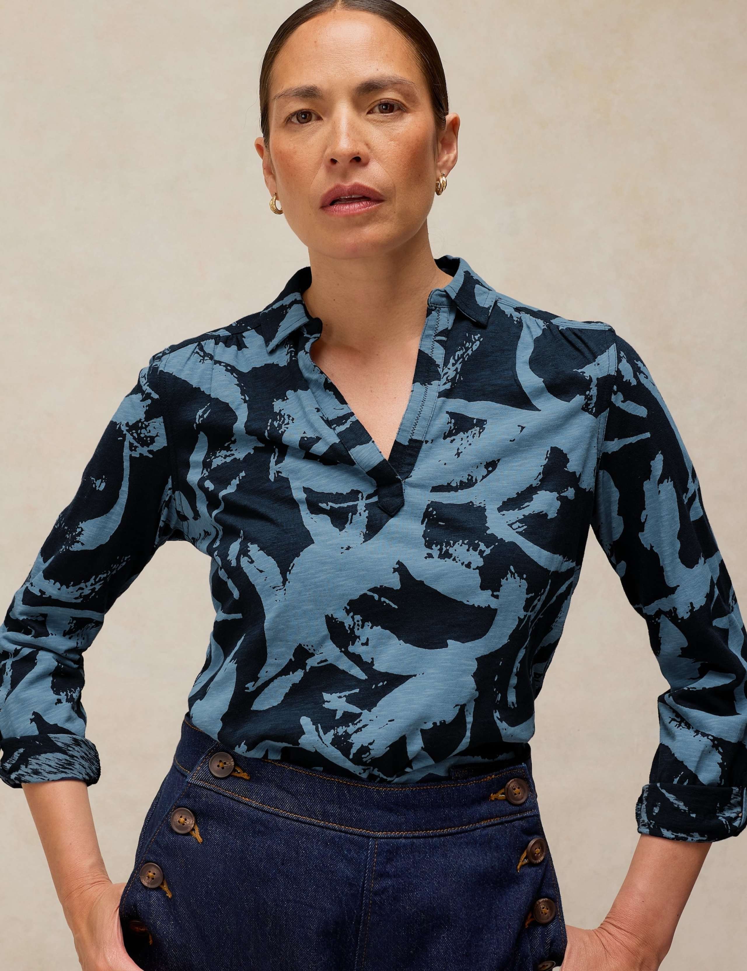 Pure Cotton Printed Top 1 of 6