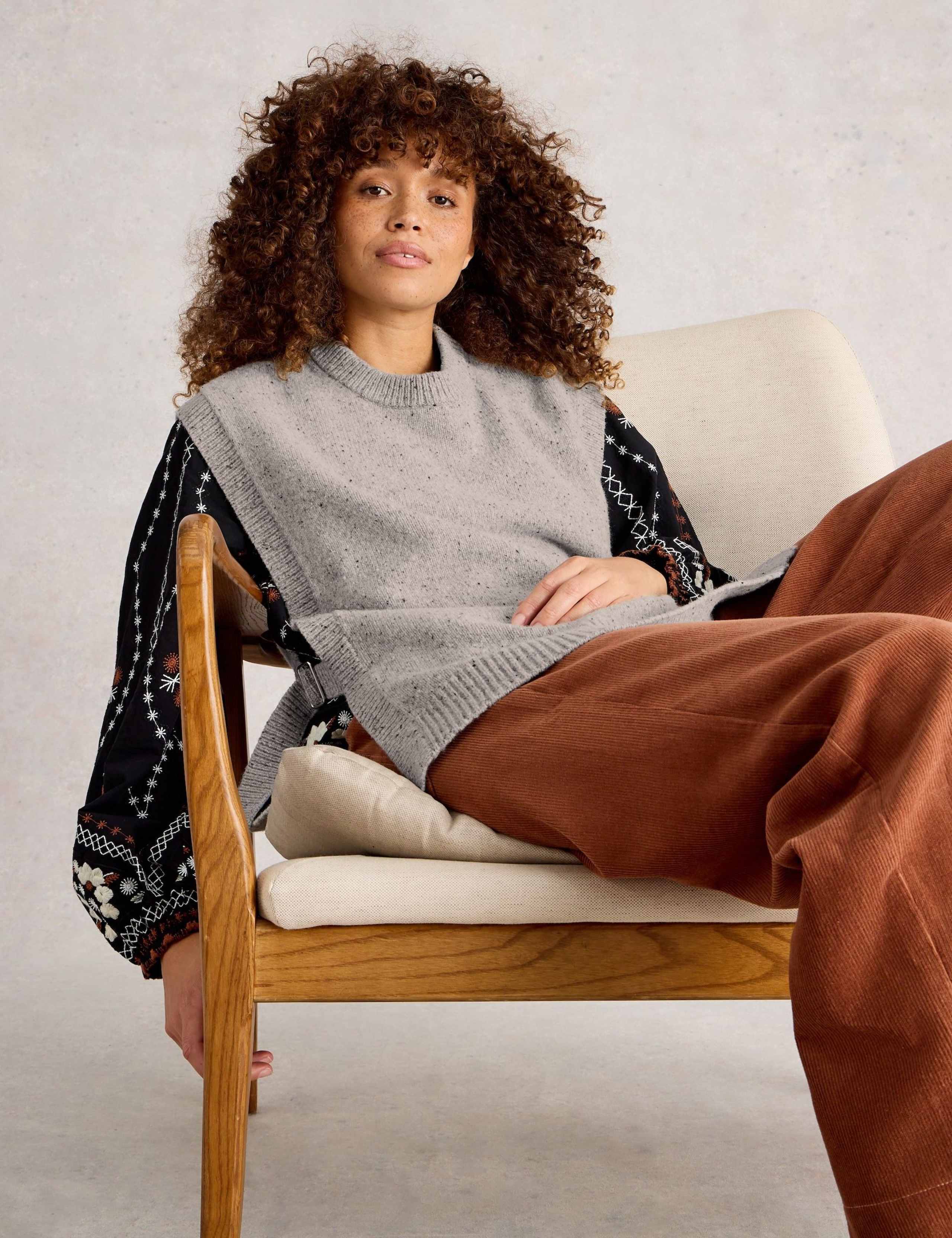 Wool Rich Tabard Poncho 3 of 6