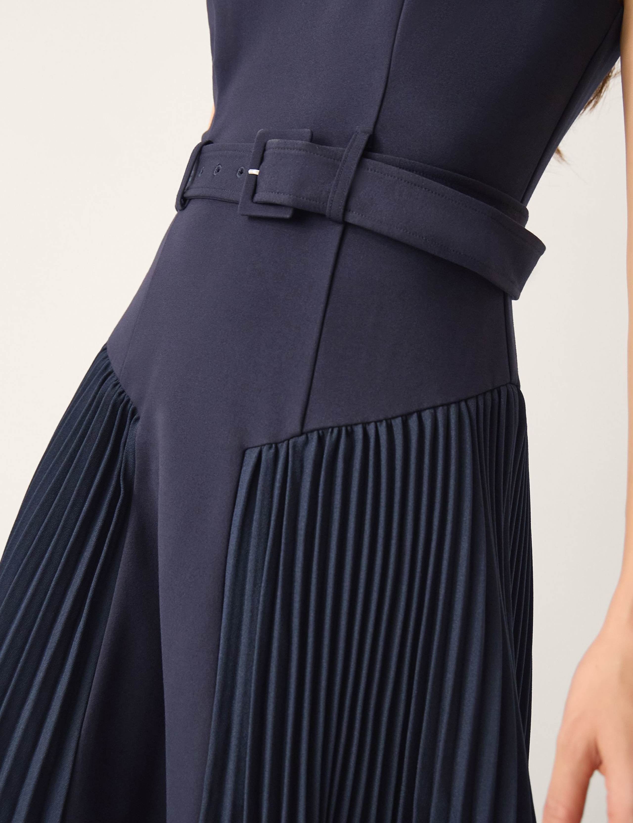 Pleated Mini Skater Dress 4 of 4